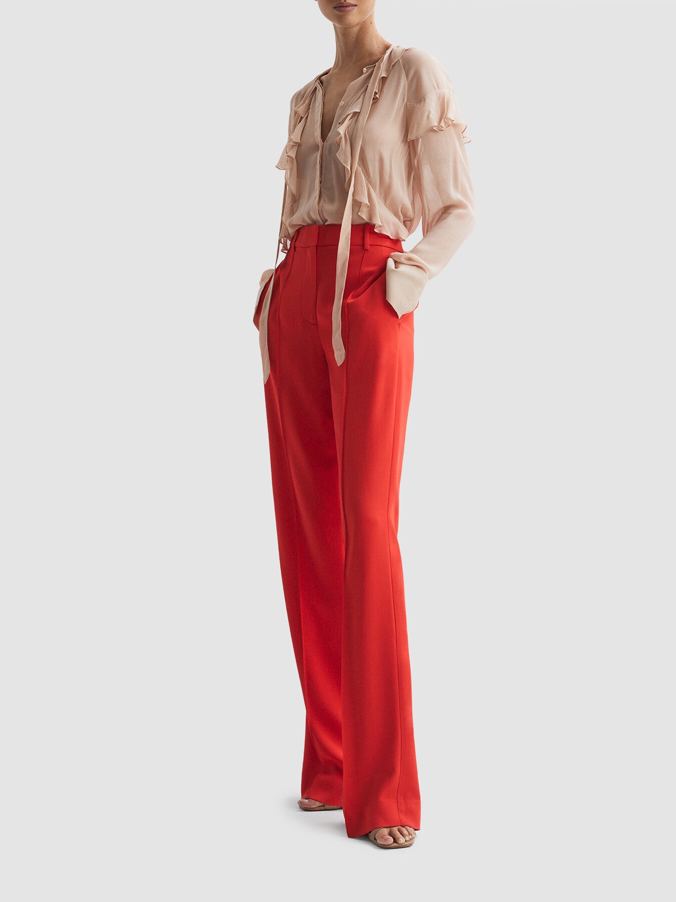 Winnie Sheer Ruffle Blouse