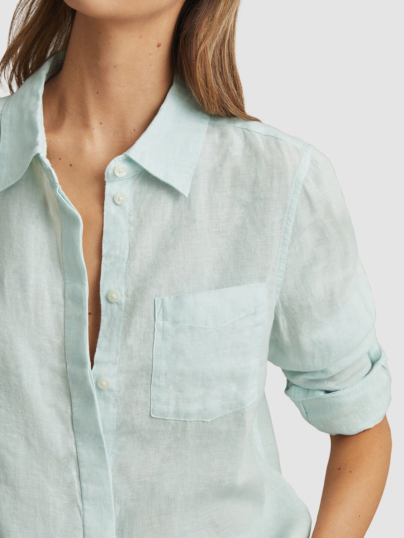 Belle Linen Button-Through Shirt