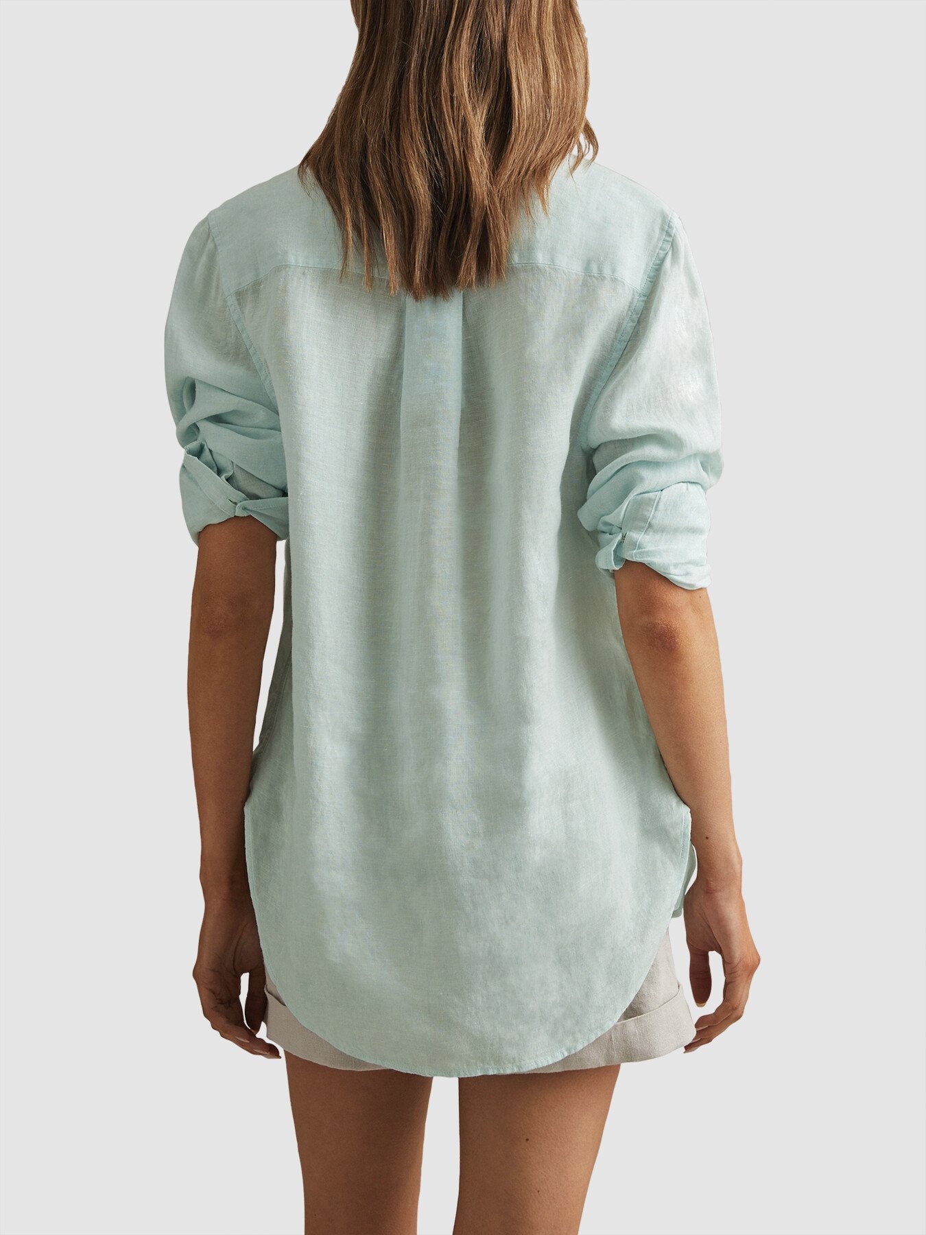 Belle Linen Button-Through Shirt