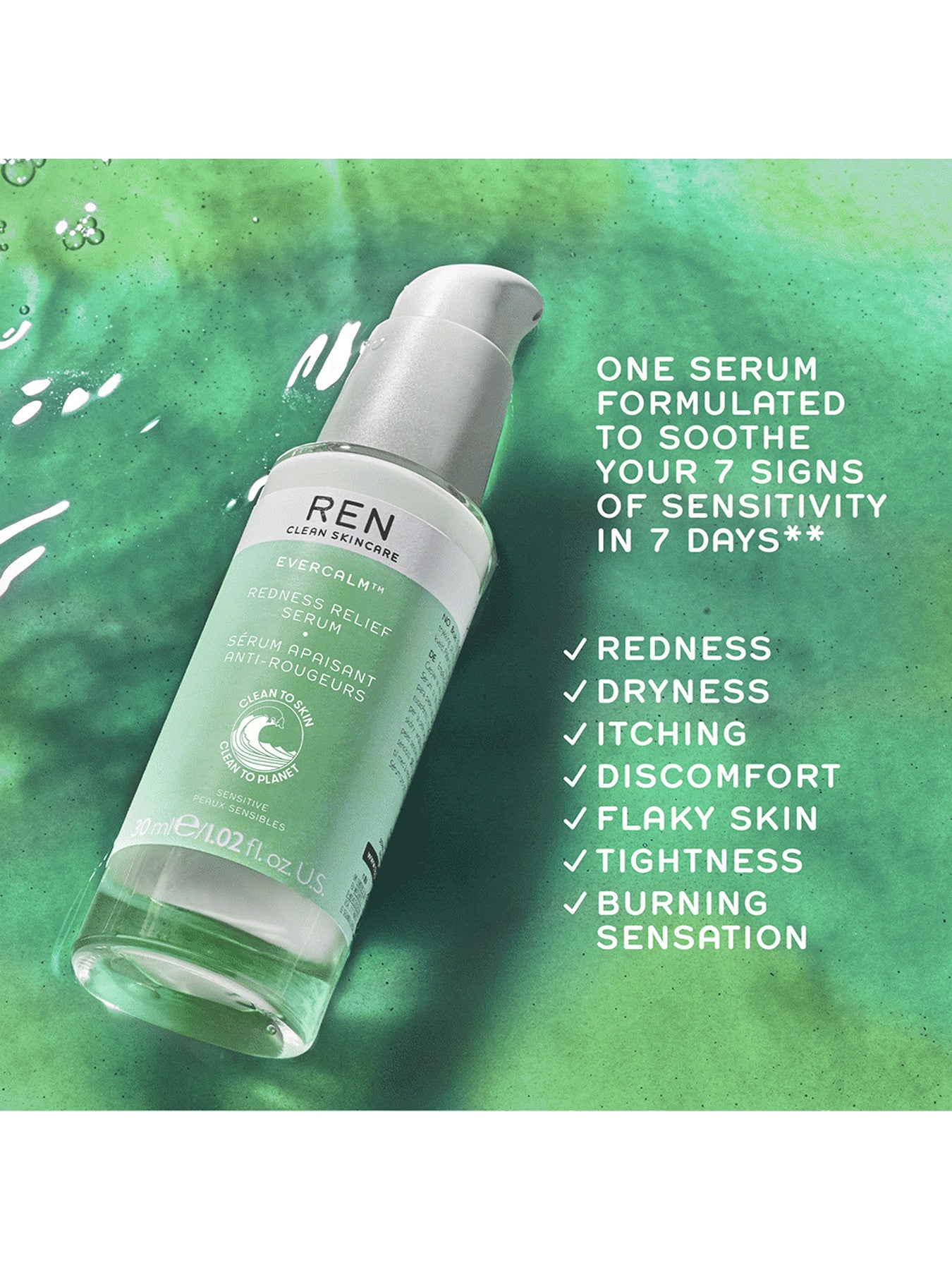 Evercalm Redness Relief Serum 30ml