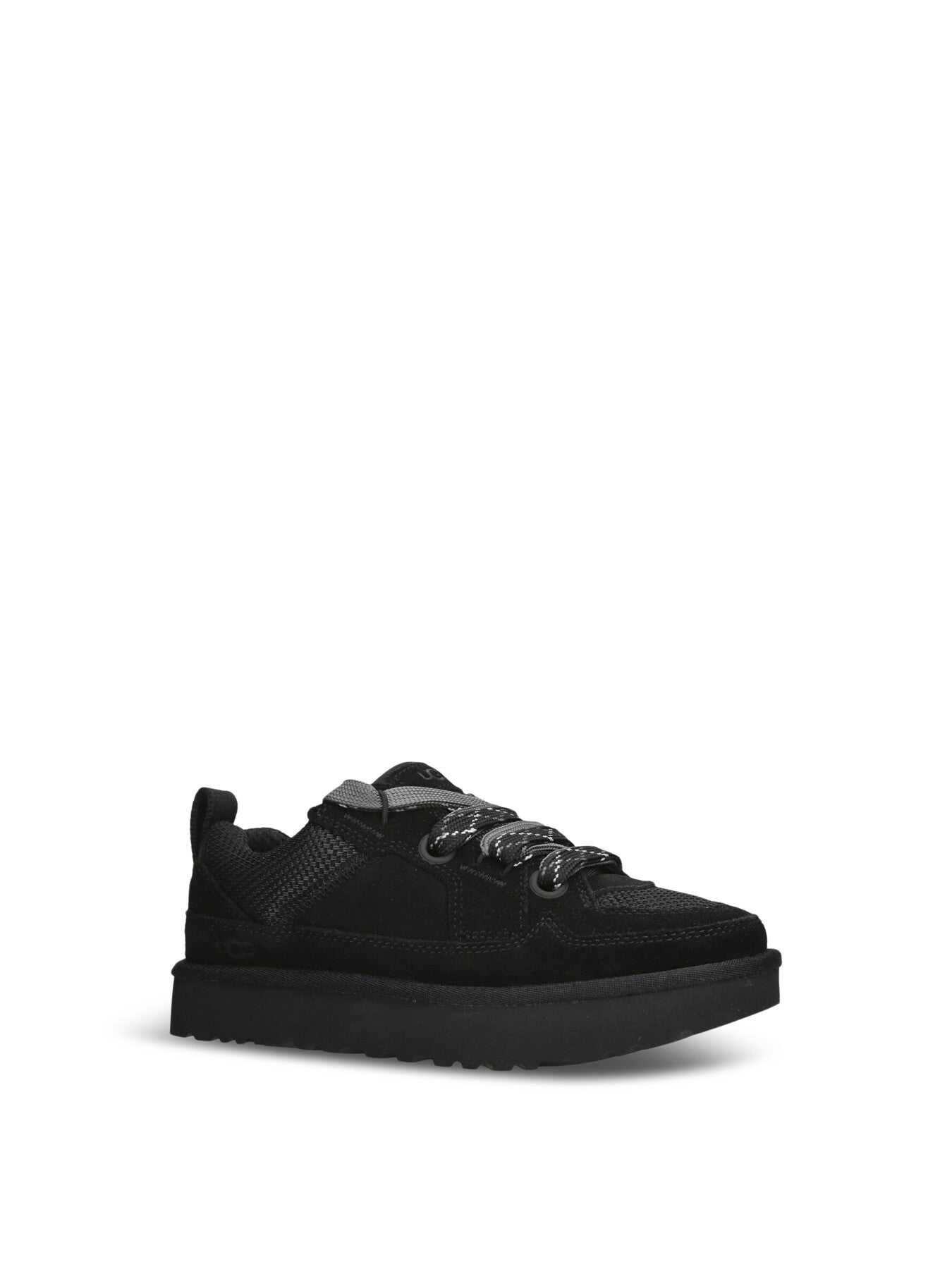 Lo Lowmel Suede Lace Up Trainers Black