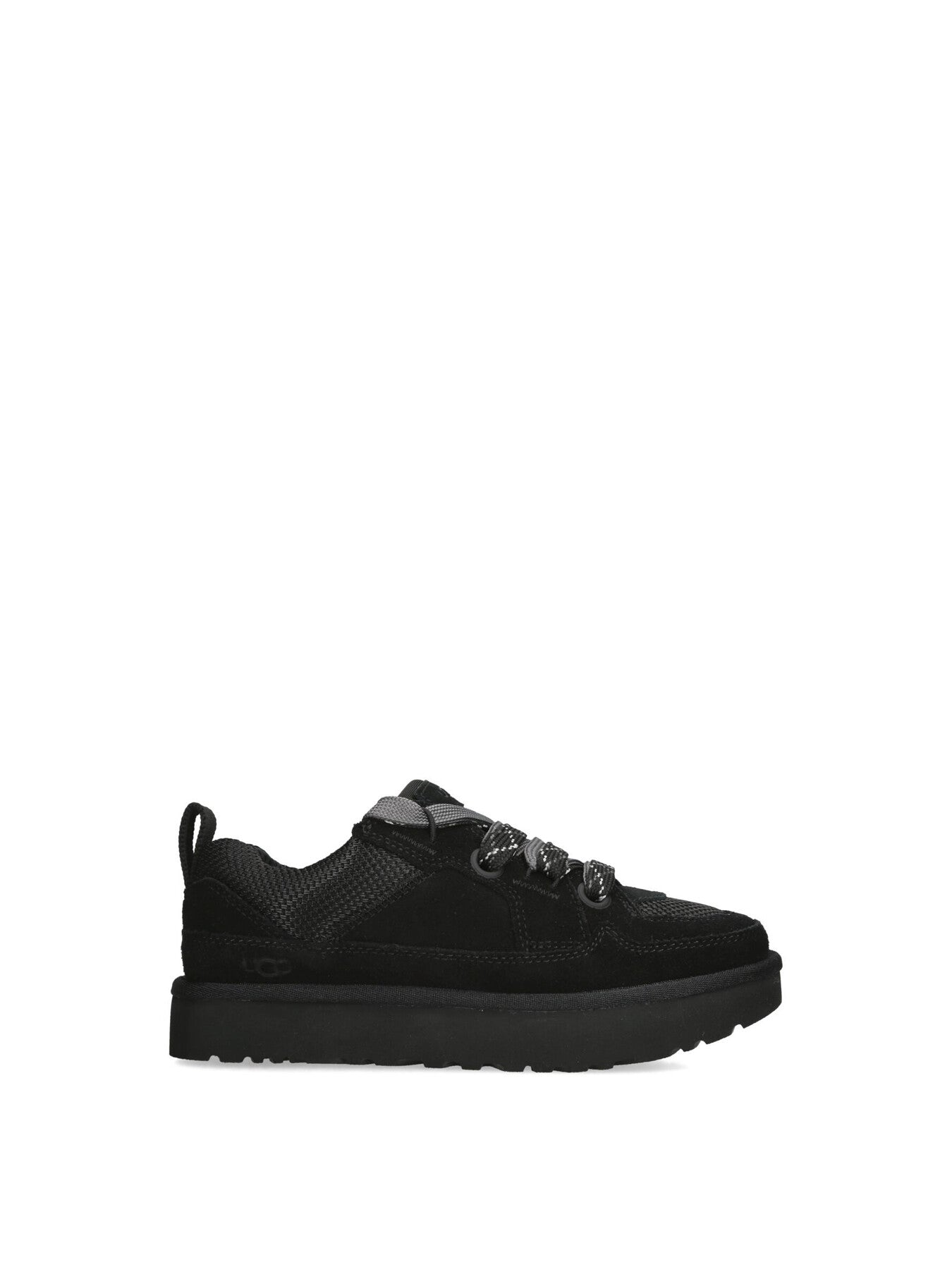 Lo Lowmel Suede Lace Up Trainers Black