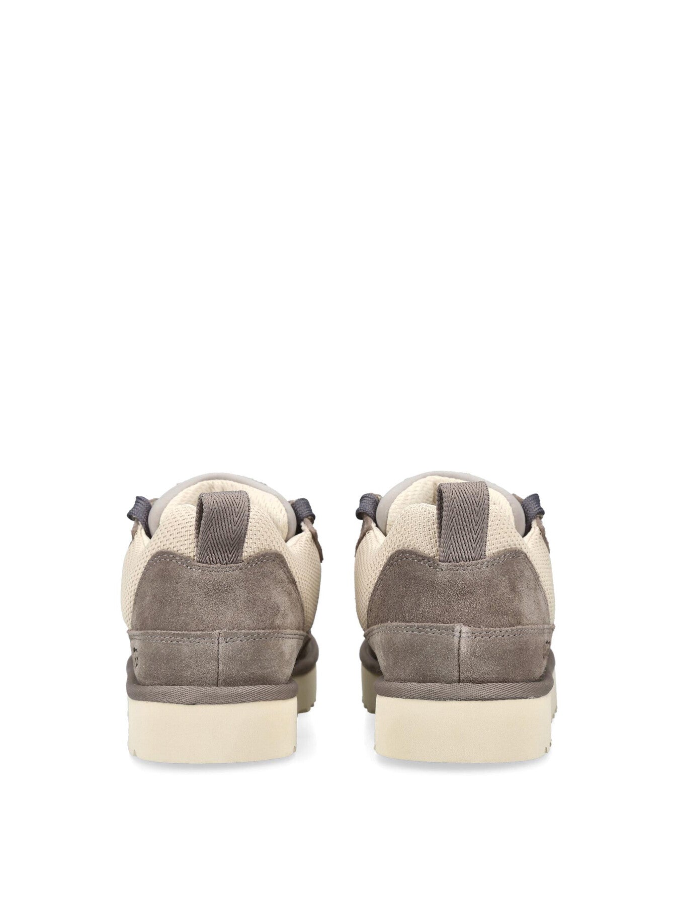 Lo Lowmel Suede Lace Up Trainers Taupe