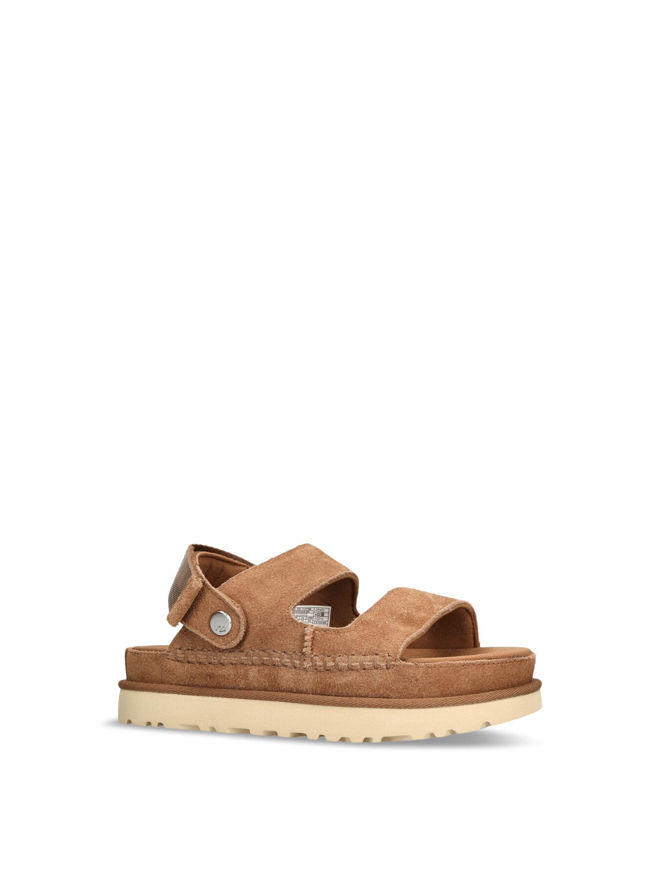 Goldenstar Glide Suede Sandals Chestnut
