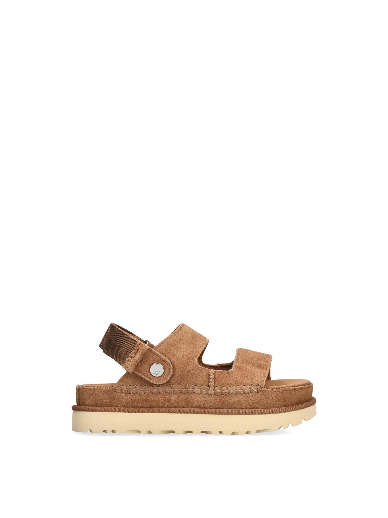 Goldenstar Glide Suede Sandals Chestnut