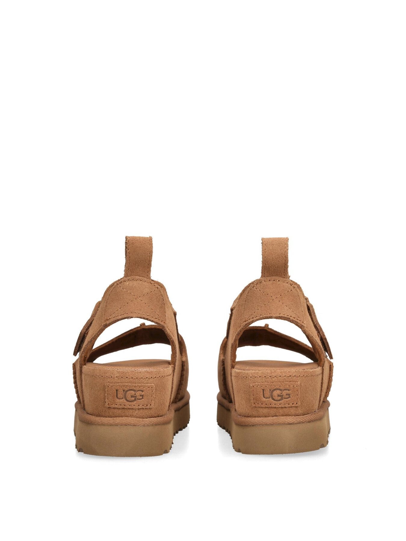 Goldenstar Hi Suede Sandals Chestnut