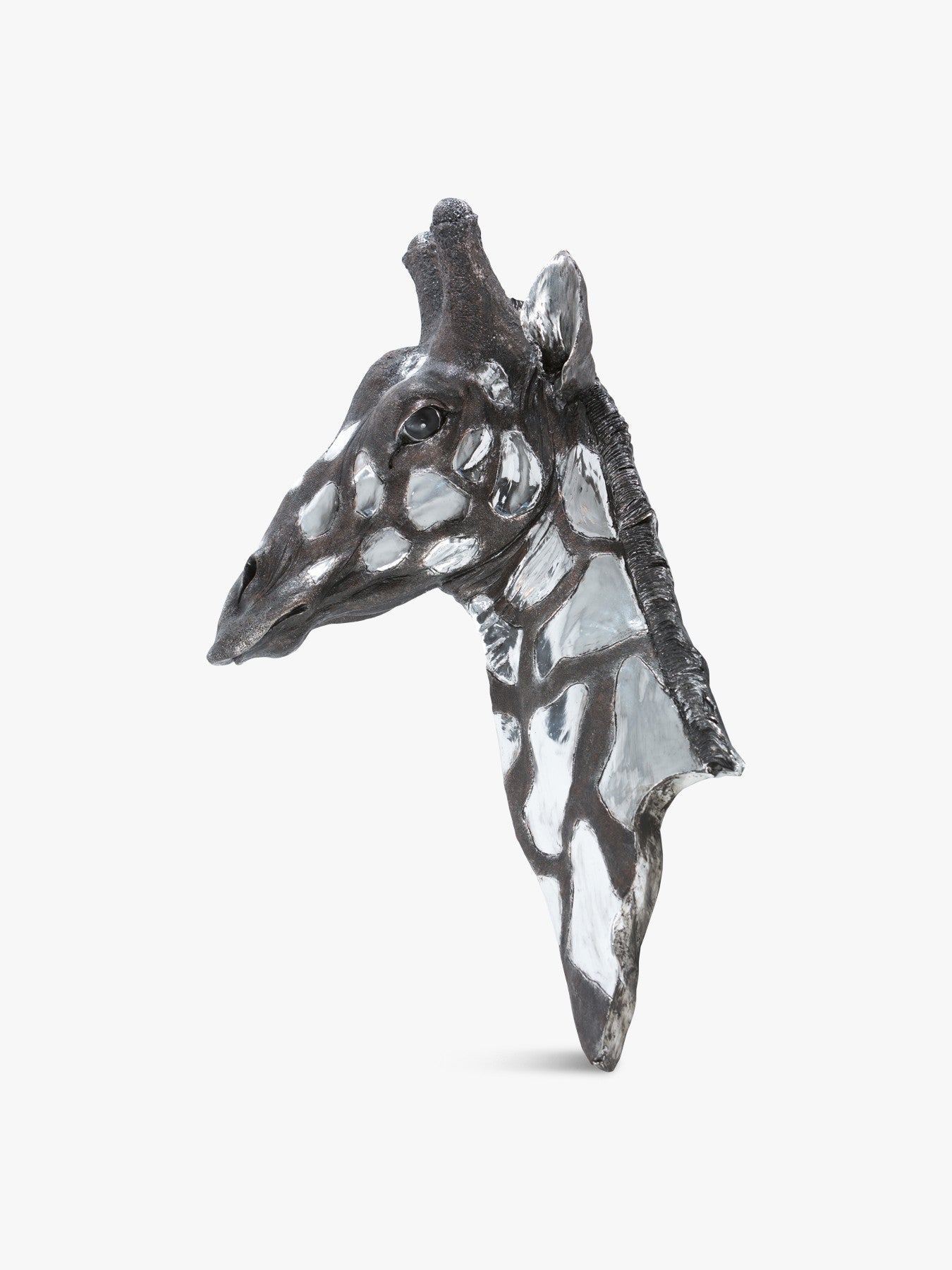 Dappled Giraffe Head Wall Plaque