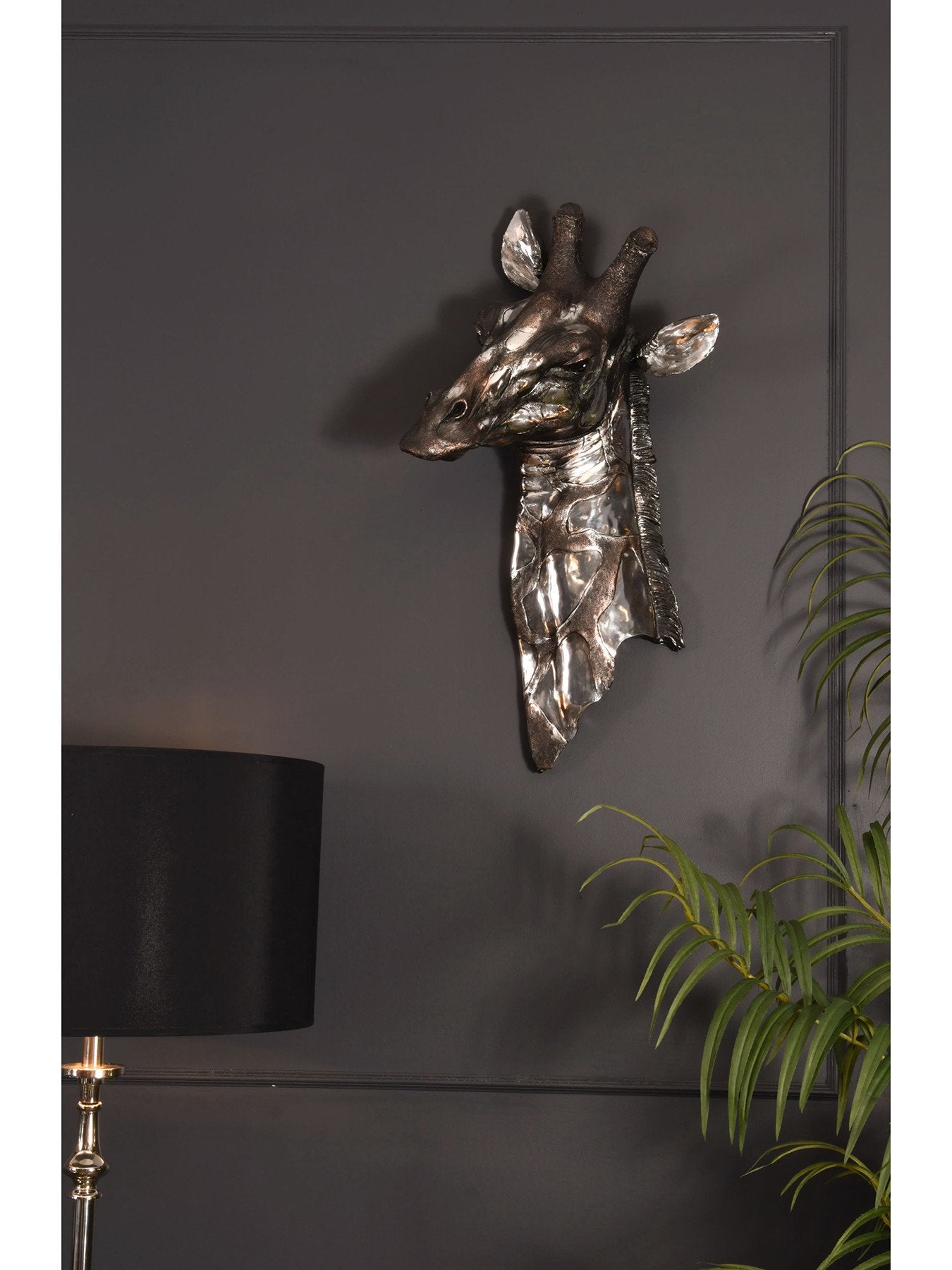 Dappled Giraffe Head Wall Plaque