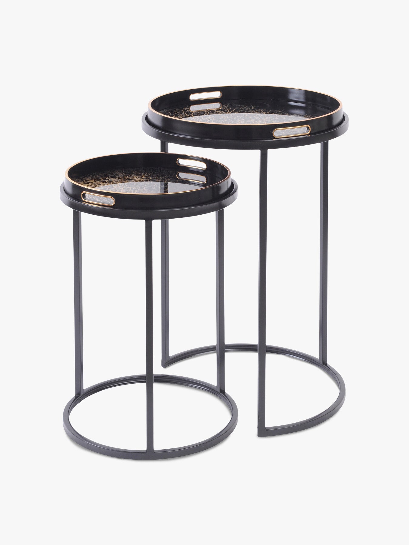 Coral Design Set of 2 Side Tables