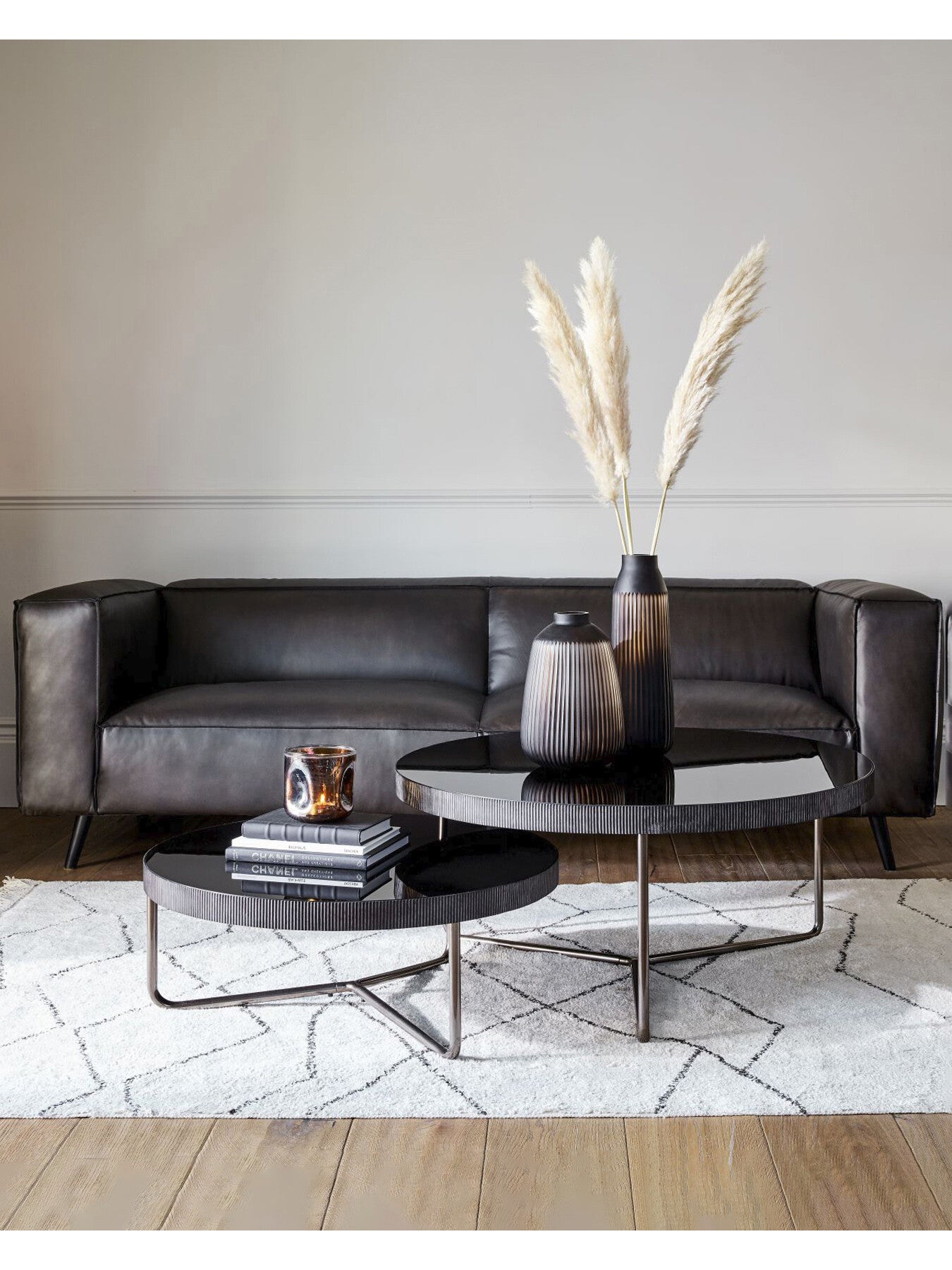 Valentina 240 Sofa Fumee Leather