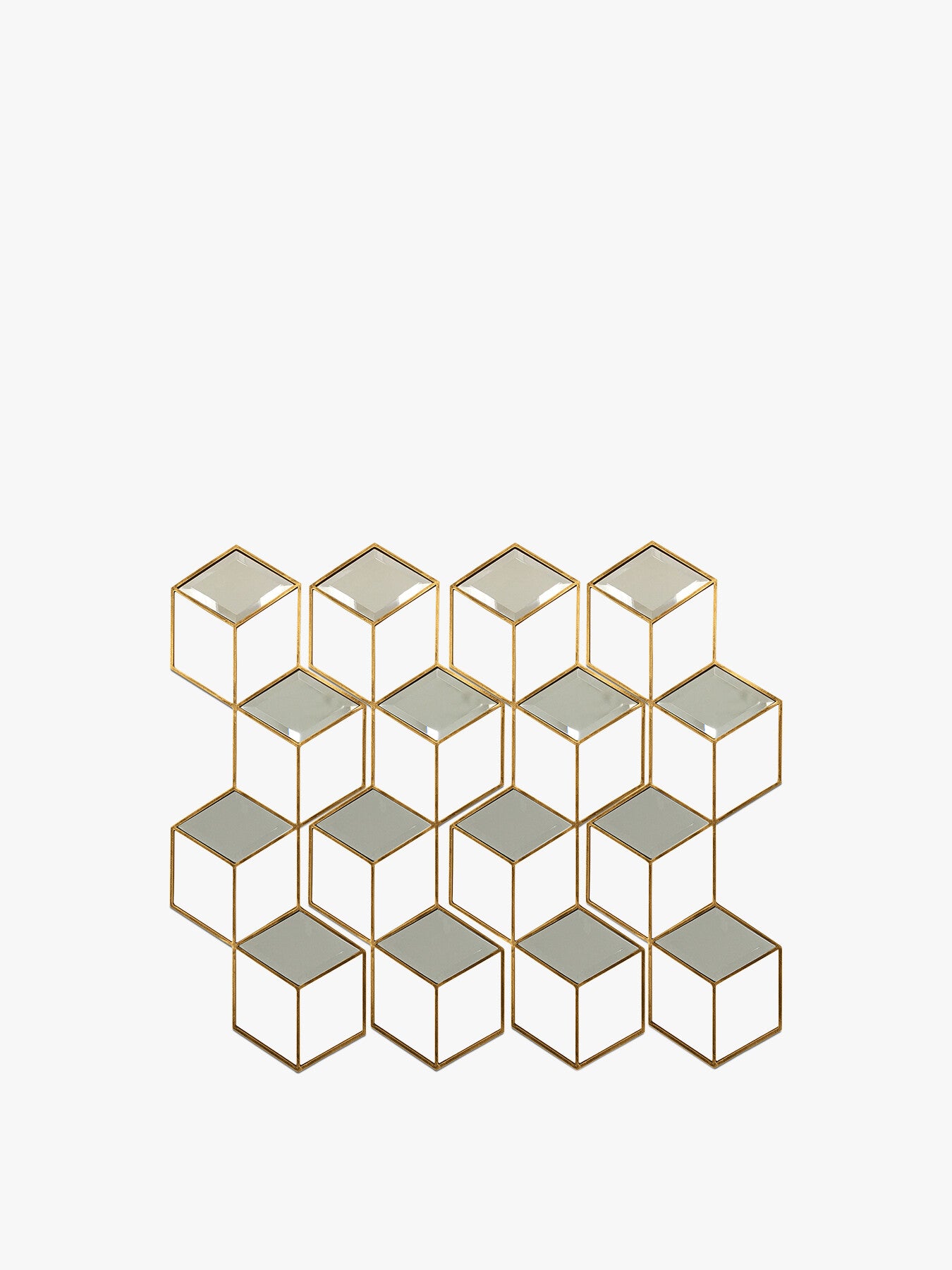 Honeycomb Mirror Set Finish