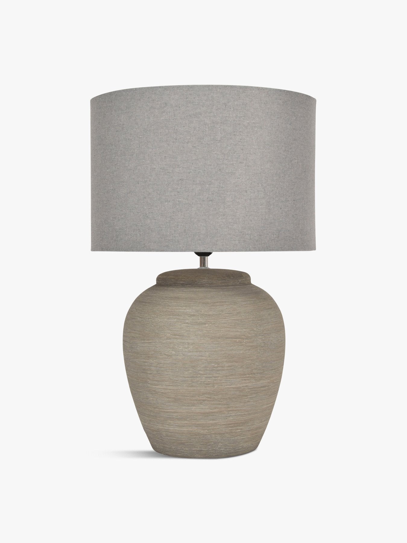 Baslow Etched Small Ceramic Lamp with Shade