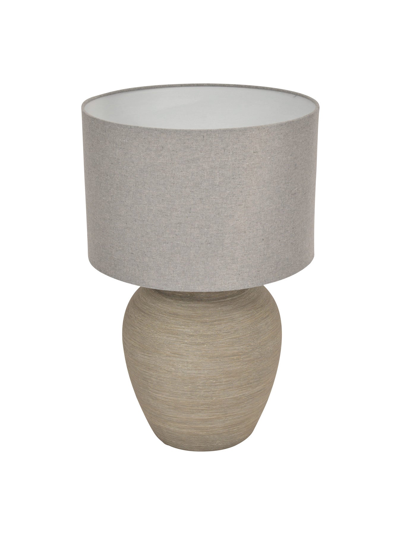 Baslow Etched Small Ceramic Lamp with Shade