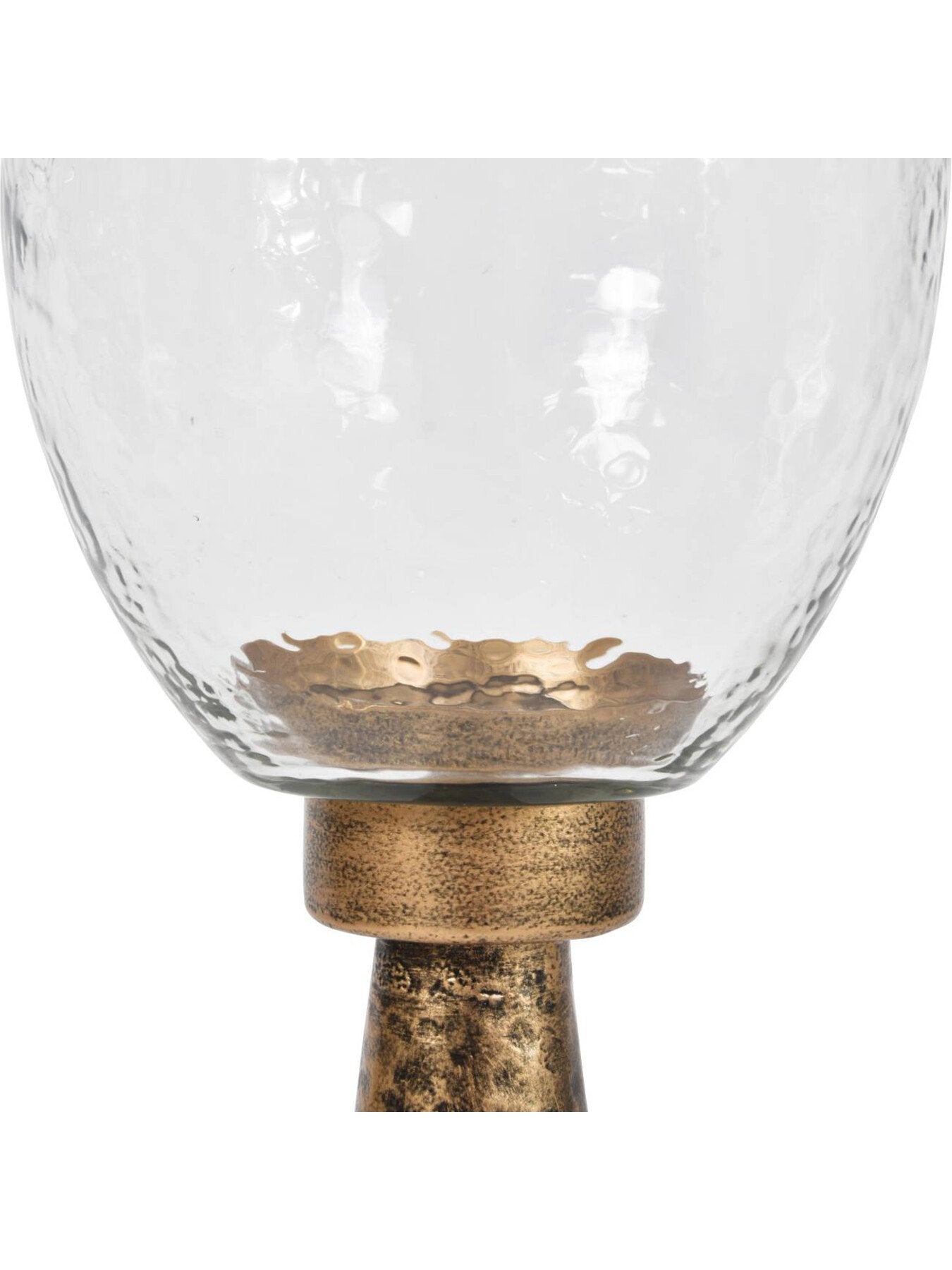 Sandbanks Iron and Hammered Glass Hurricane Large 79cm F