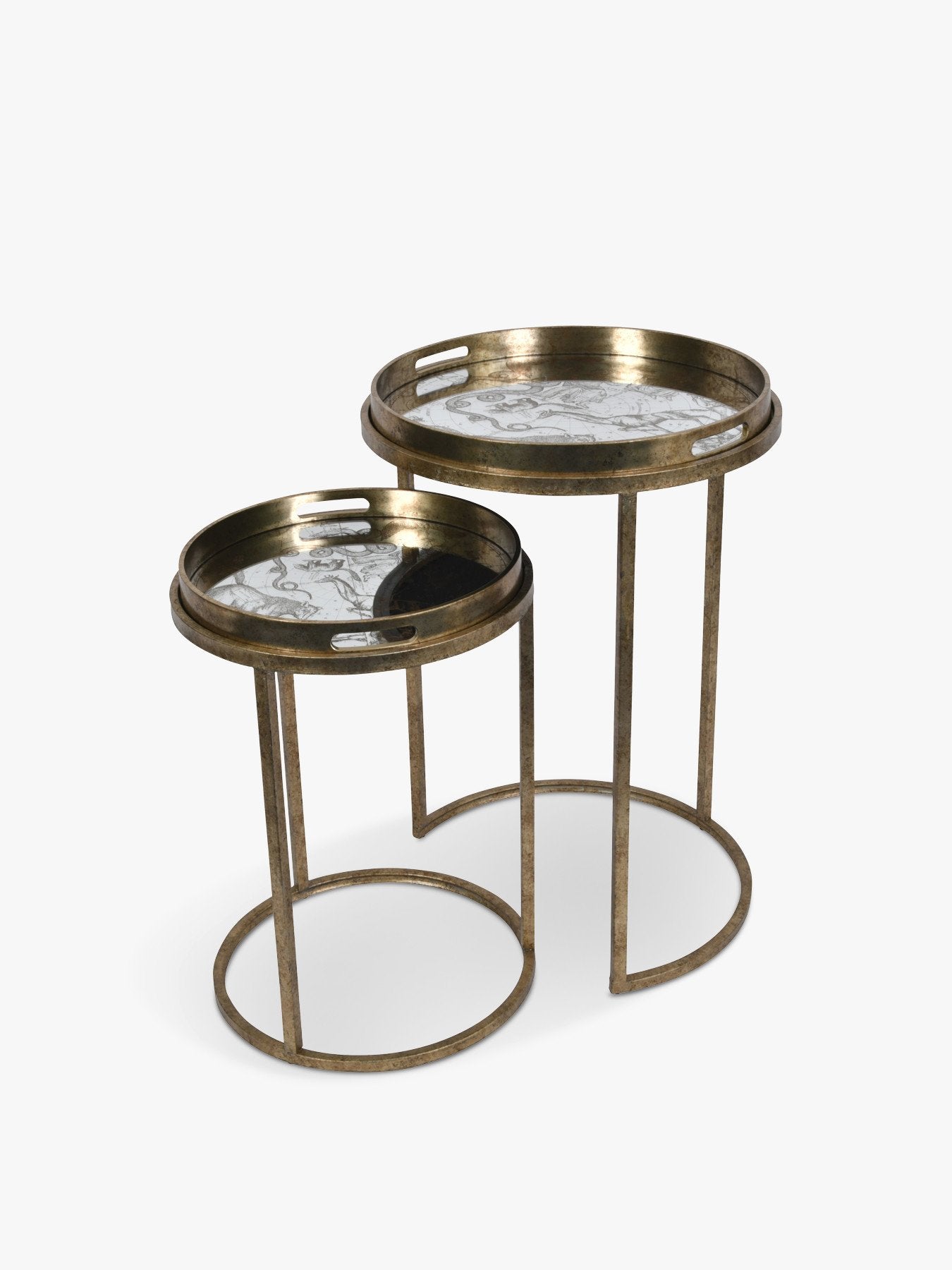 Astrology Chart Set of 2 Tray Tables