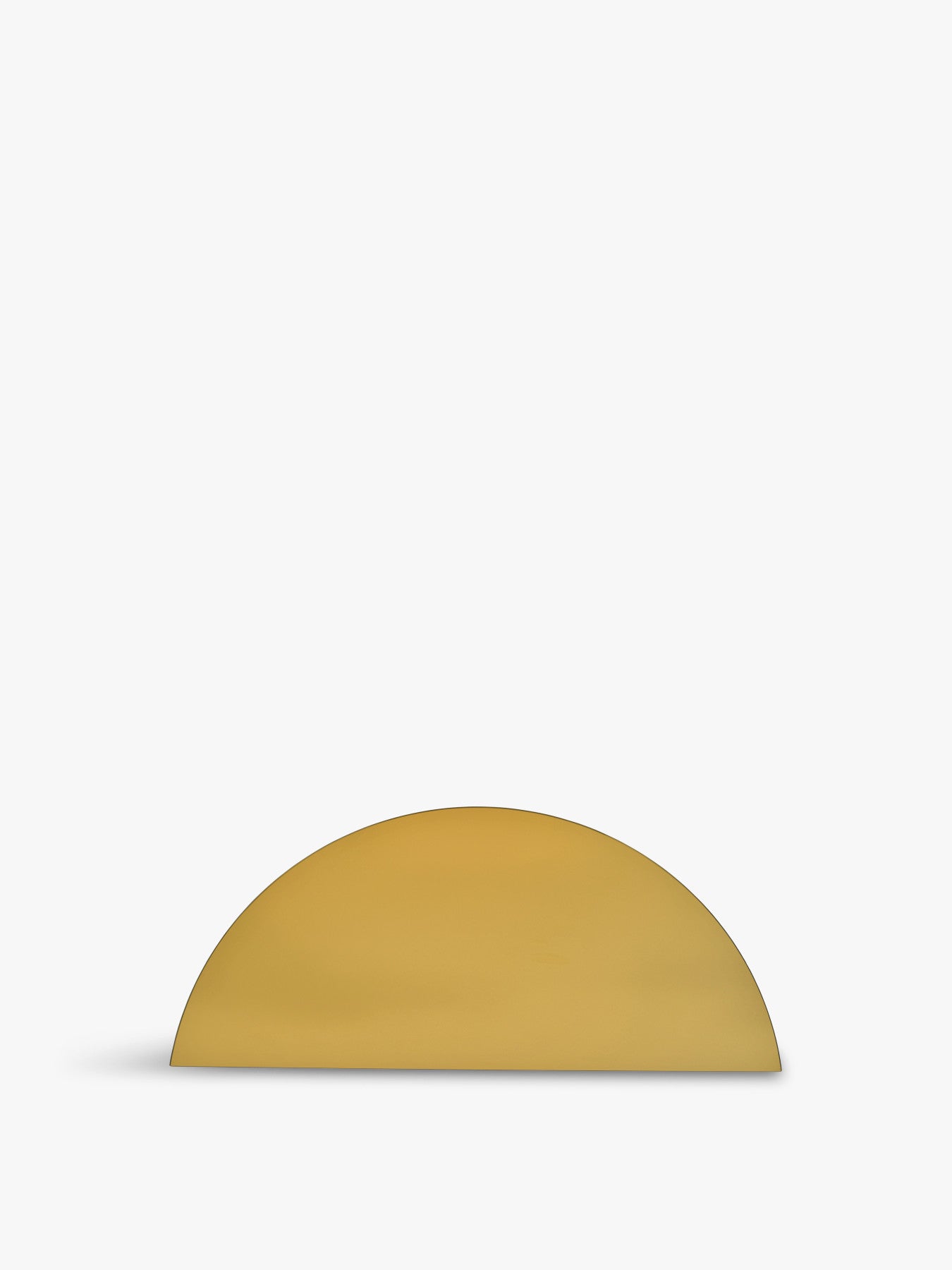 Half Moon Golden Wall Mirror