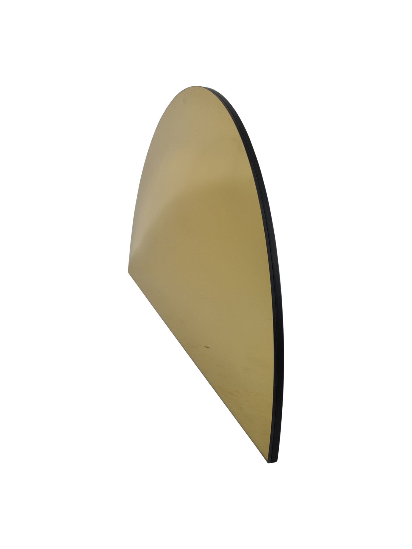 Half Moon Golden Wall Mirror
