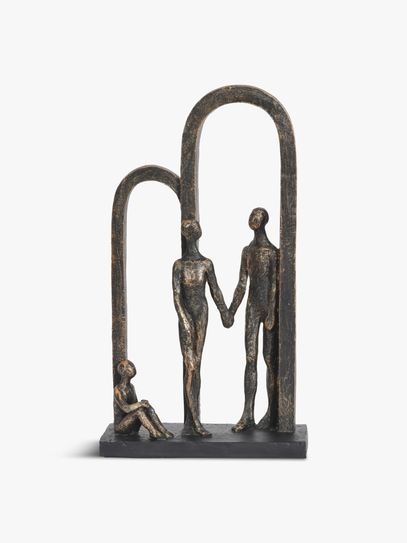 Antique Family in Arches Sculpture Small