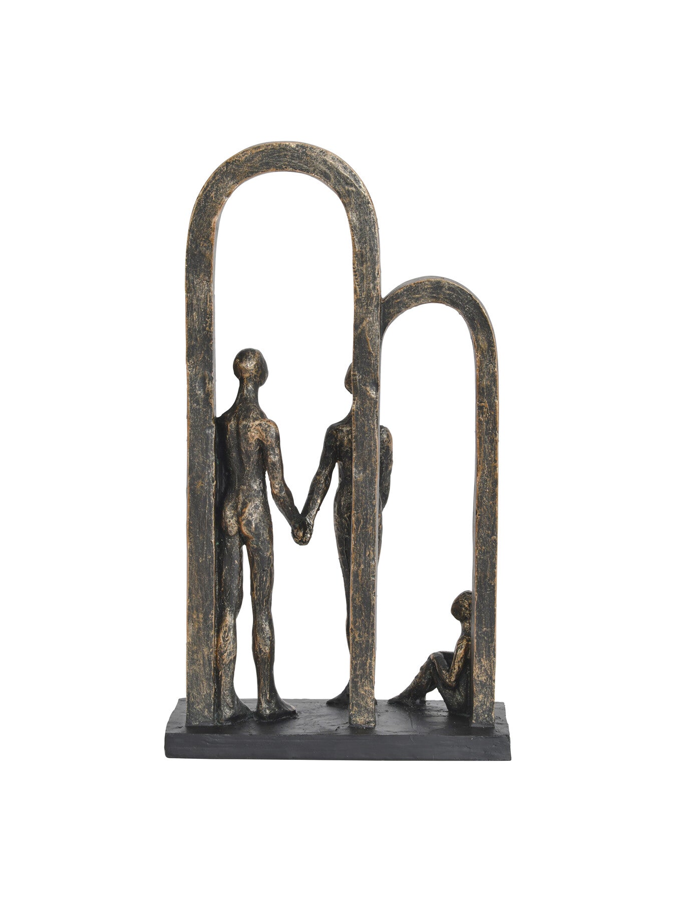 Antique Family in Arches Sculpture Small