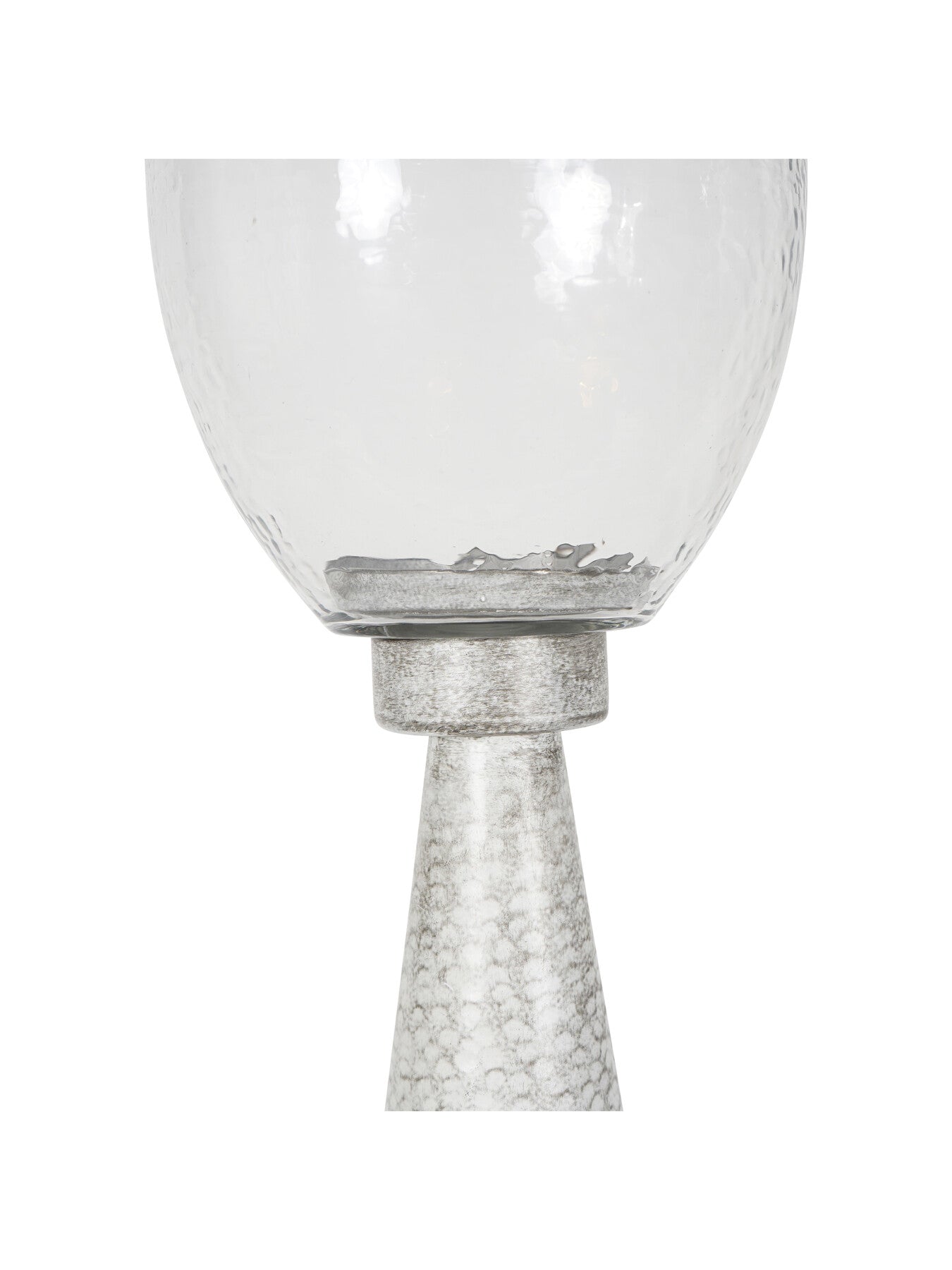 Sandbanks Iron and Hammered Glass Hurrica