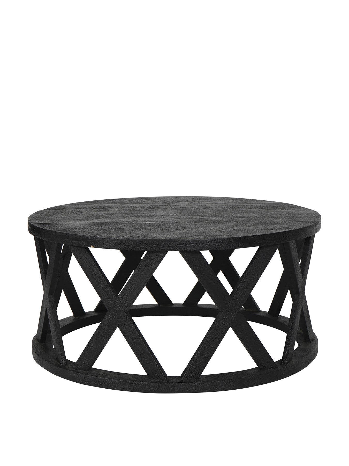 Cali Solid Wooden Coffee Table in Black