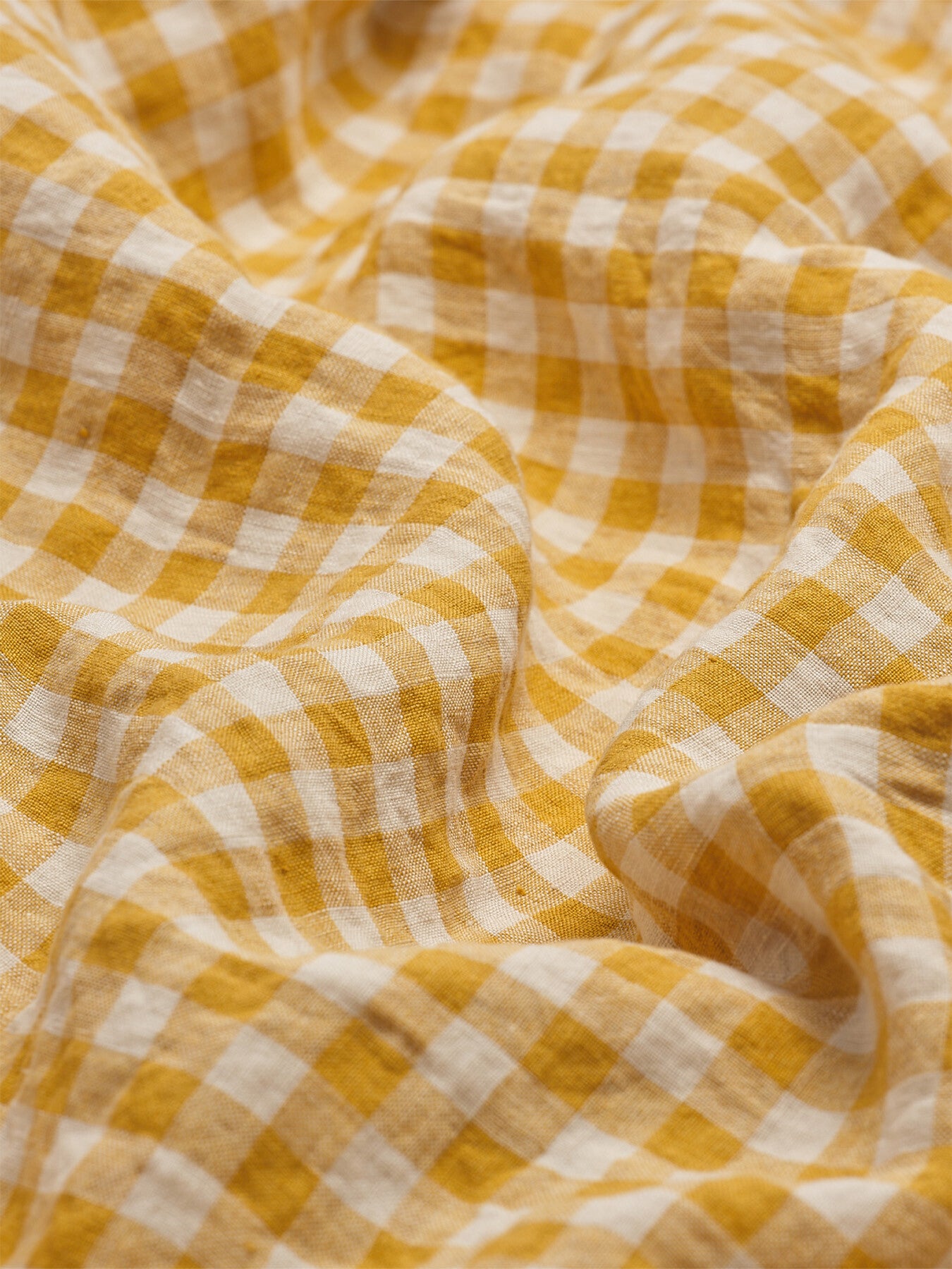 Gingham Linen Duvet Cover