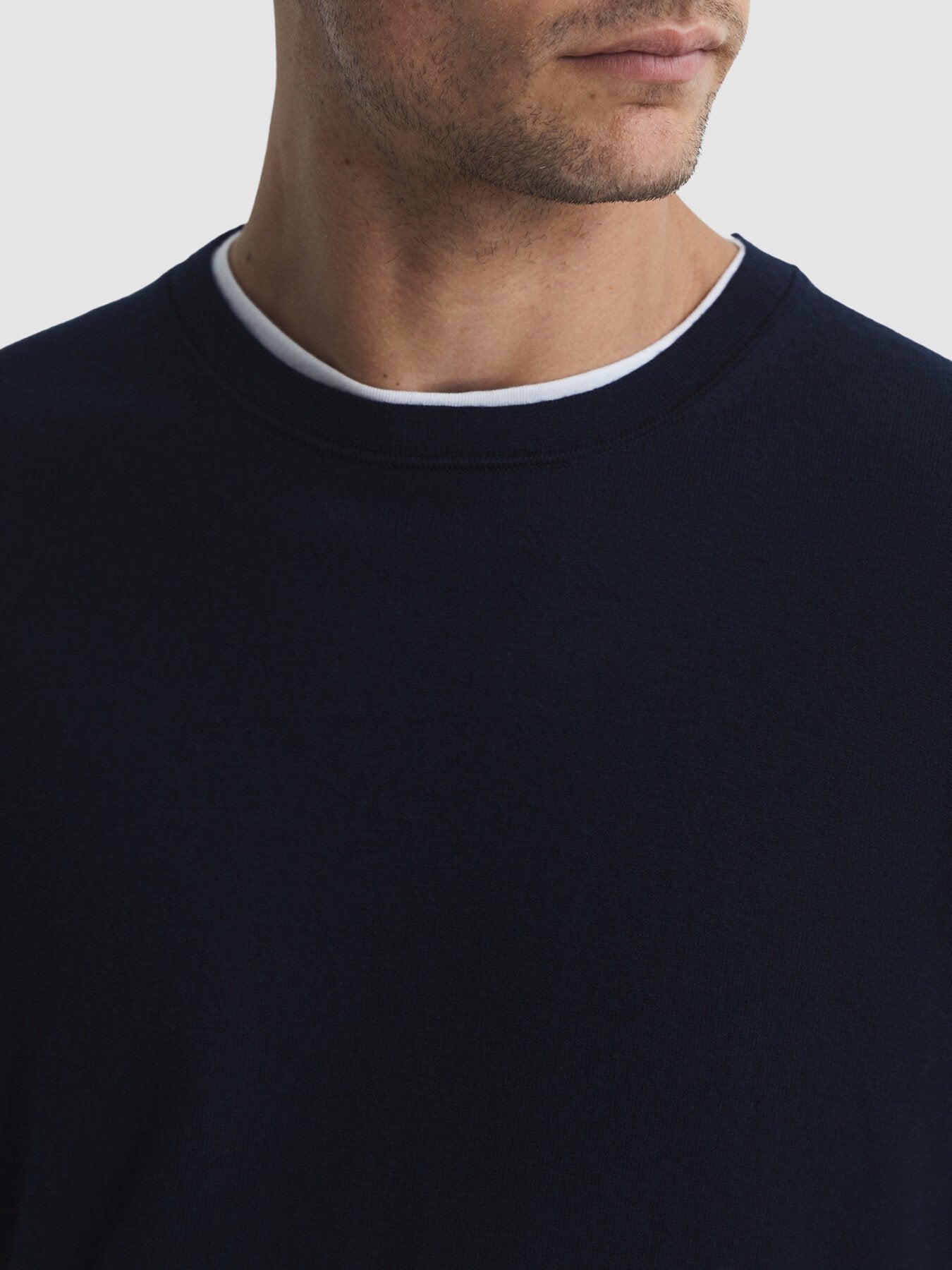 Navy BlueWessex Merino Wool Jumper