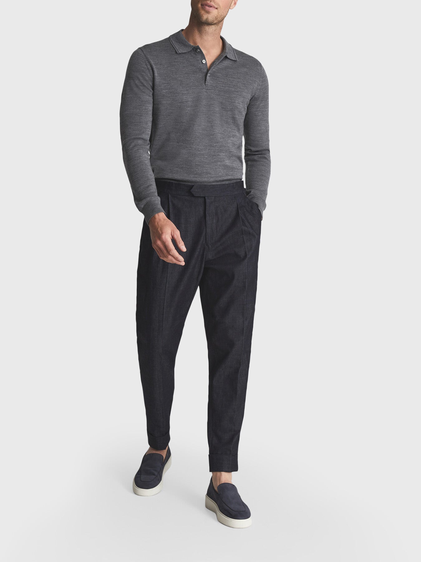 Trafford Merino Wool Polo Shirt
