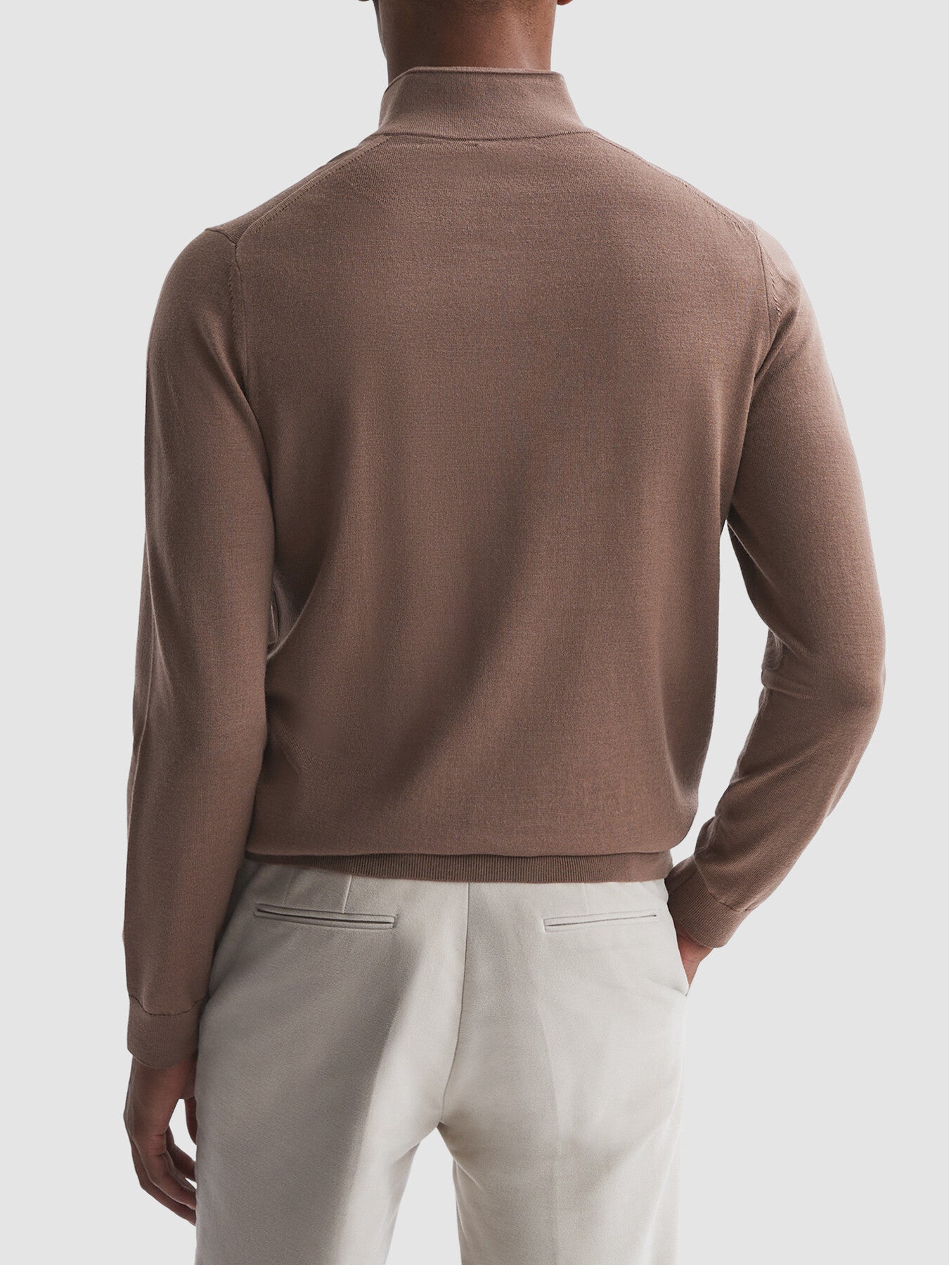 Blackhall Slim Fit Merino Wool Zip-Neck Jumper