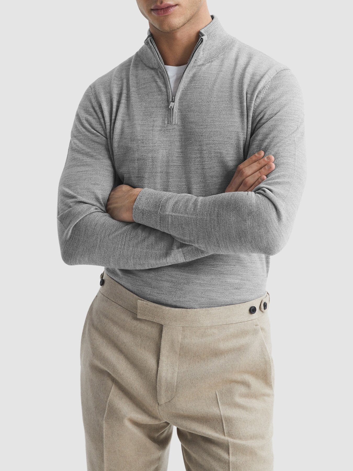 Blackhall Merino Wool Zip Neck Jumper