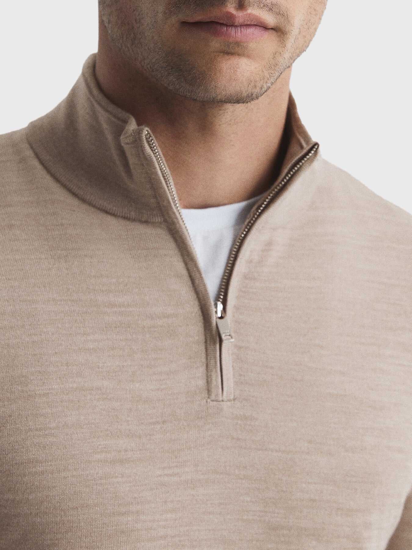 Blackhall Merino Wool Zip Neck Jumper