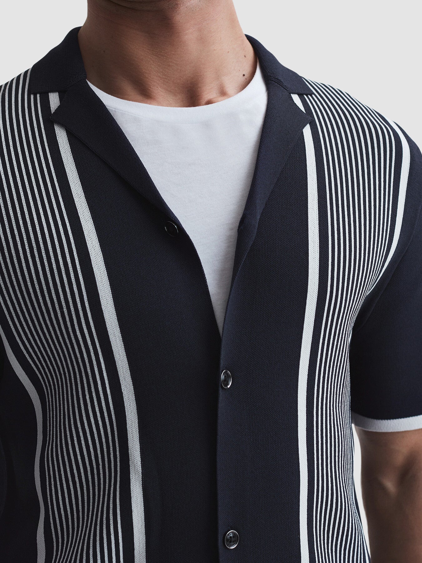 Heath Striped Cuban Collar Shirt