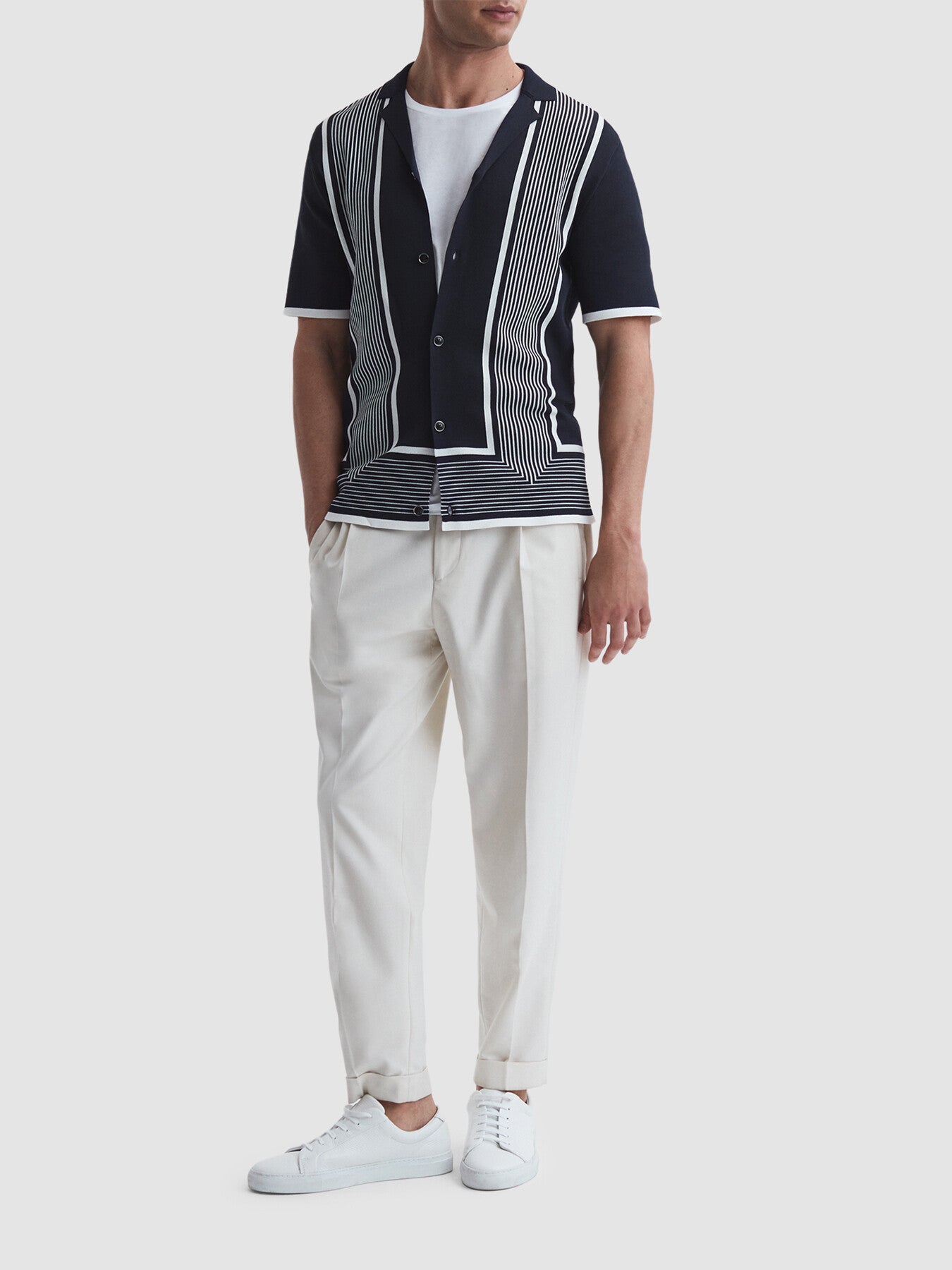 Heath Striped Cuban Collar Shirt