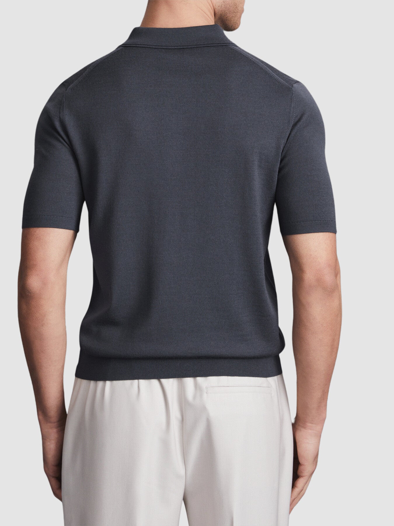Maxwell Merino Wool Half-Zip Polo Shirt