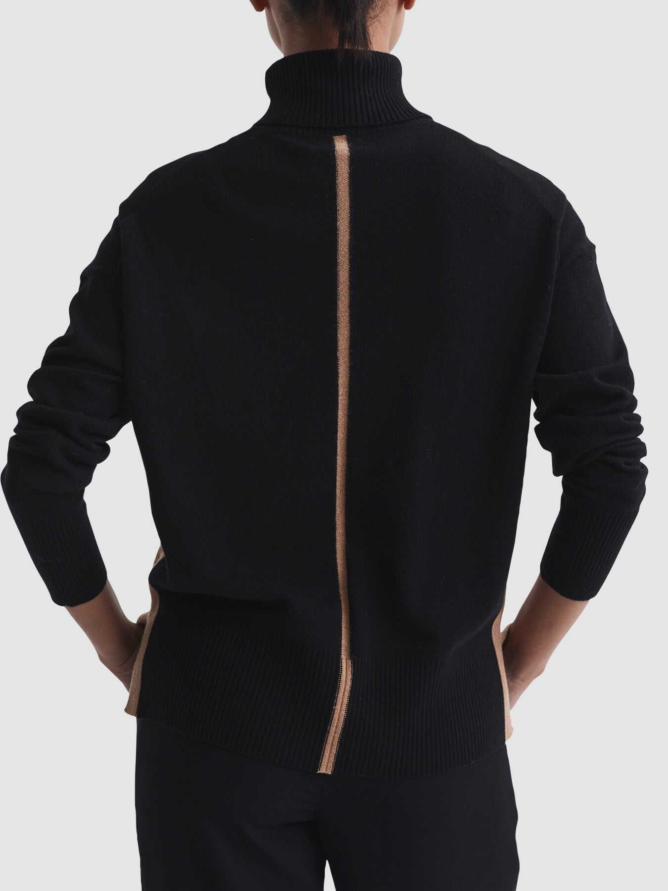 Alexis Cashmere Wool Funnel Neck Jumper