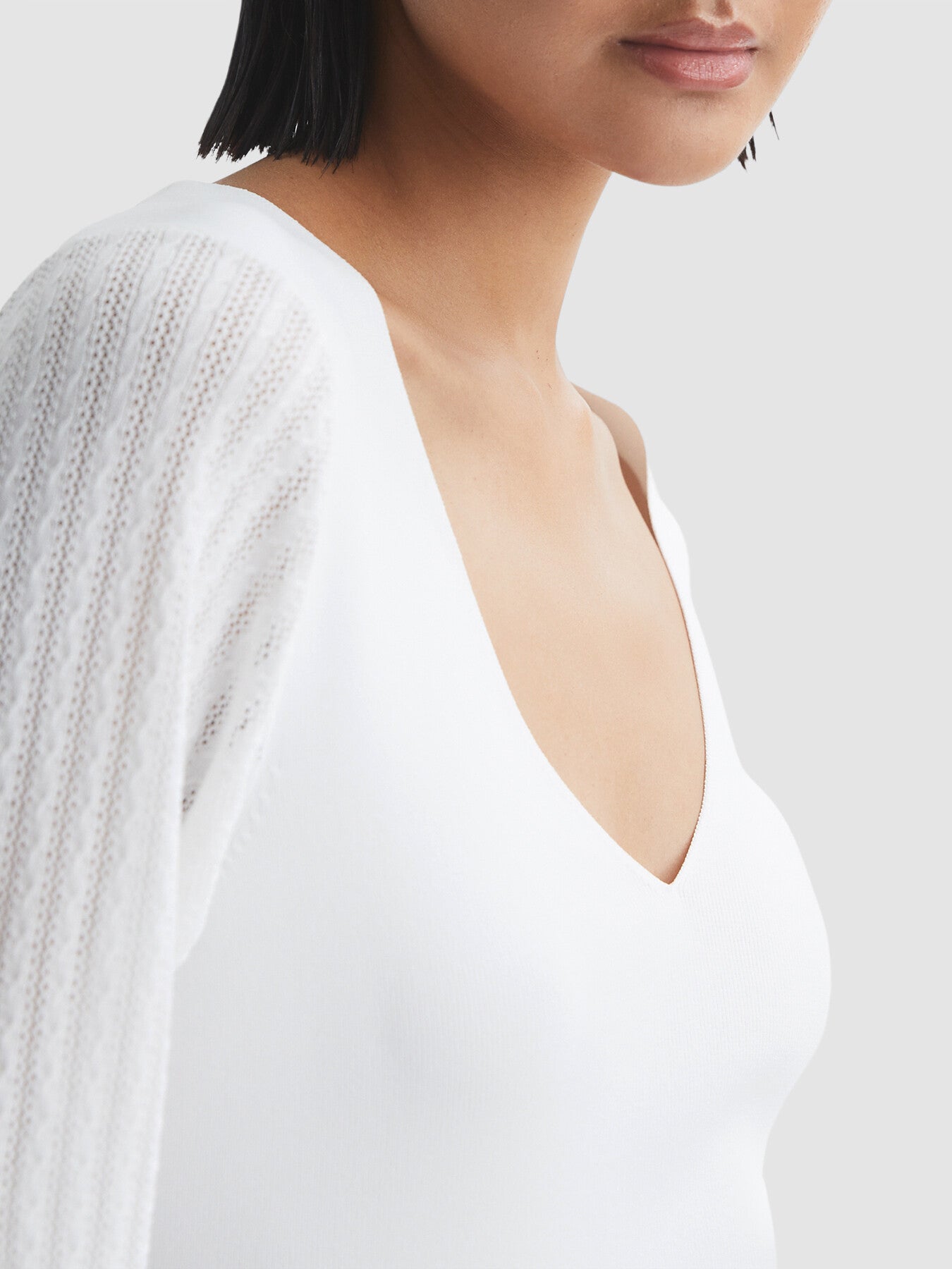 Lexi Knitted Blouson Sleeve Top