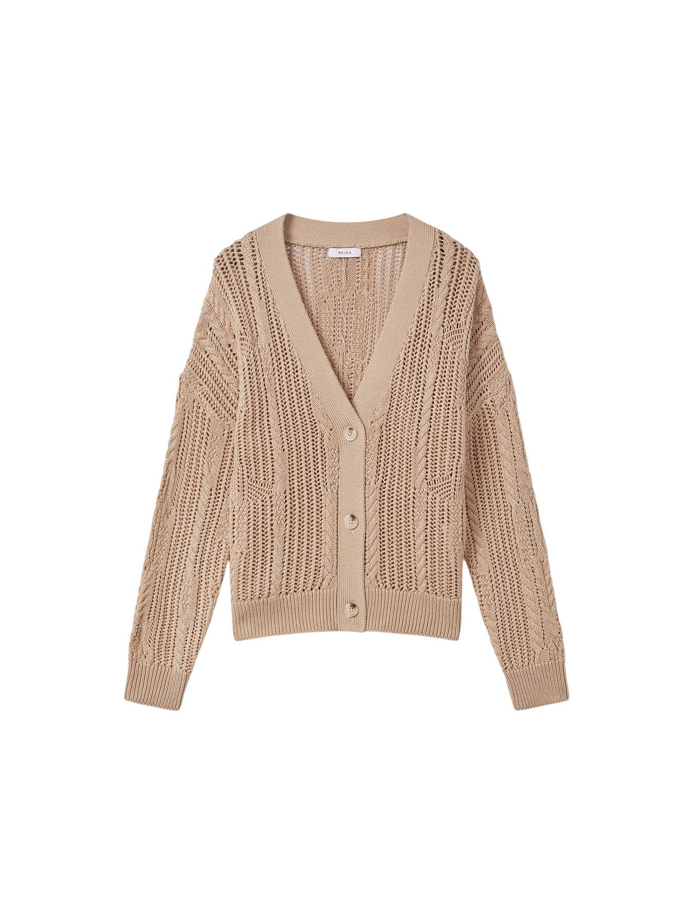 Tiffany Cotton Blend Open Stitch Cardigan