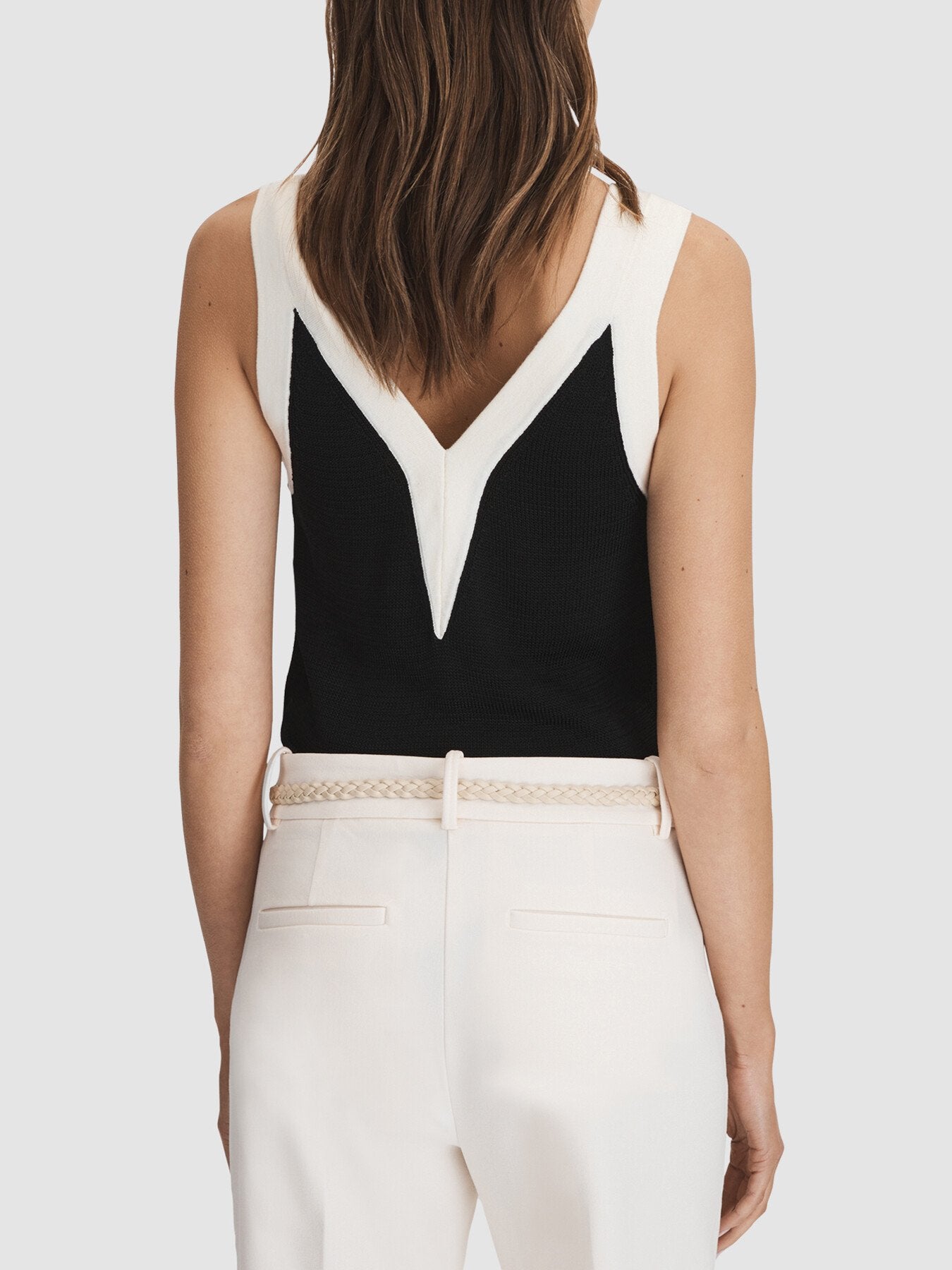 Tessa Colourblock V-Neck Vest