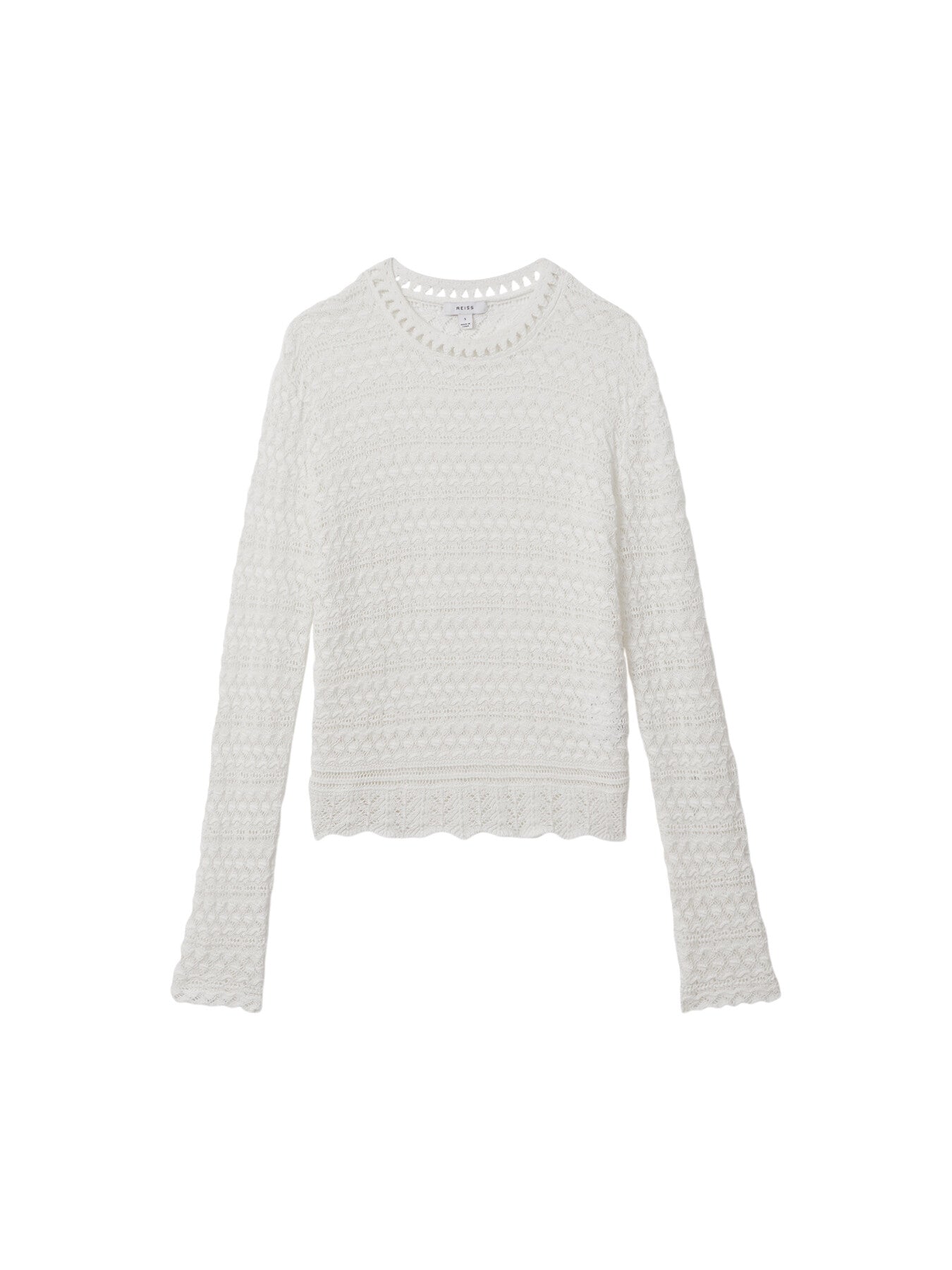 Sim Crochet Crew Neck Top