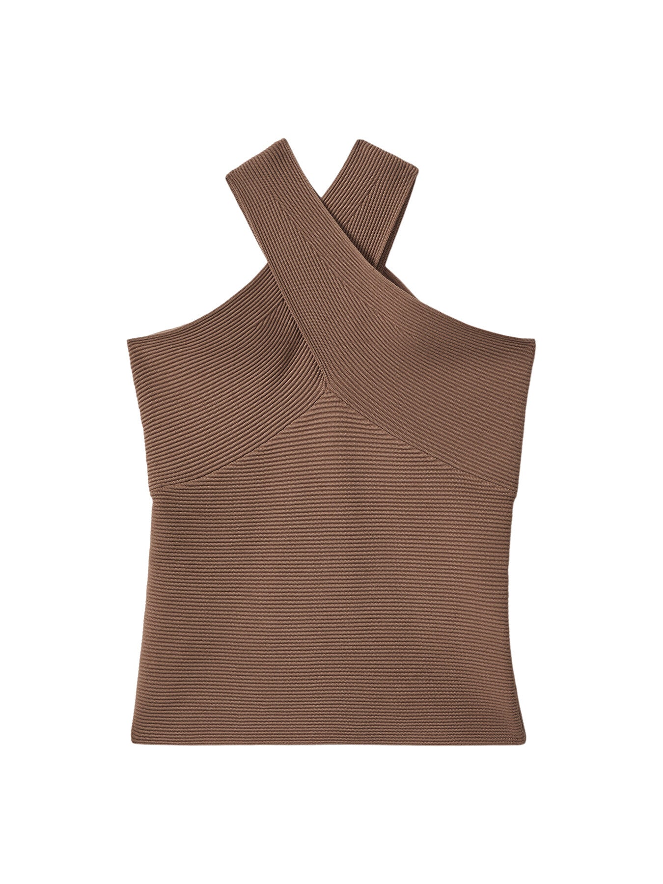 Darla Ribbed Cross-Over Vest