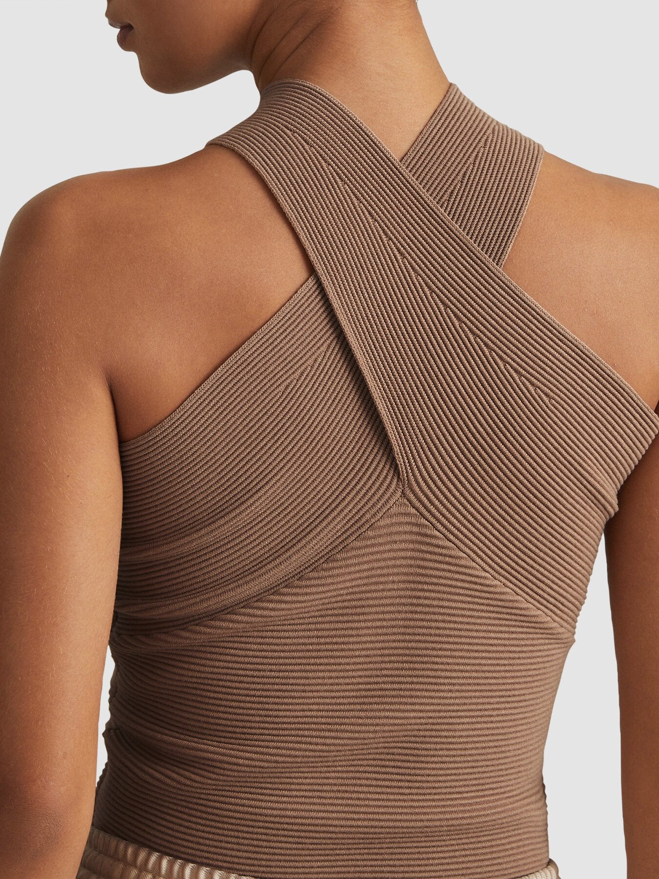 Darla Ribbed Cross-Over Vest