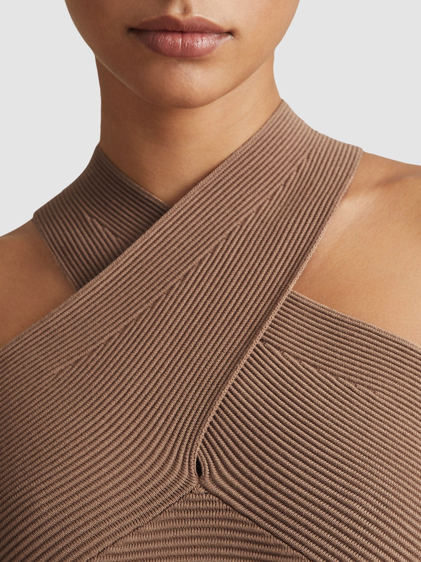Darla Ribbed Cross-Over Vest