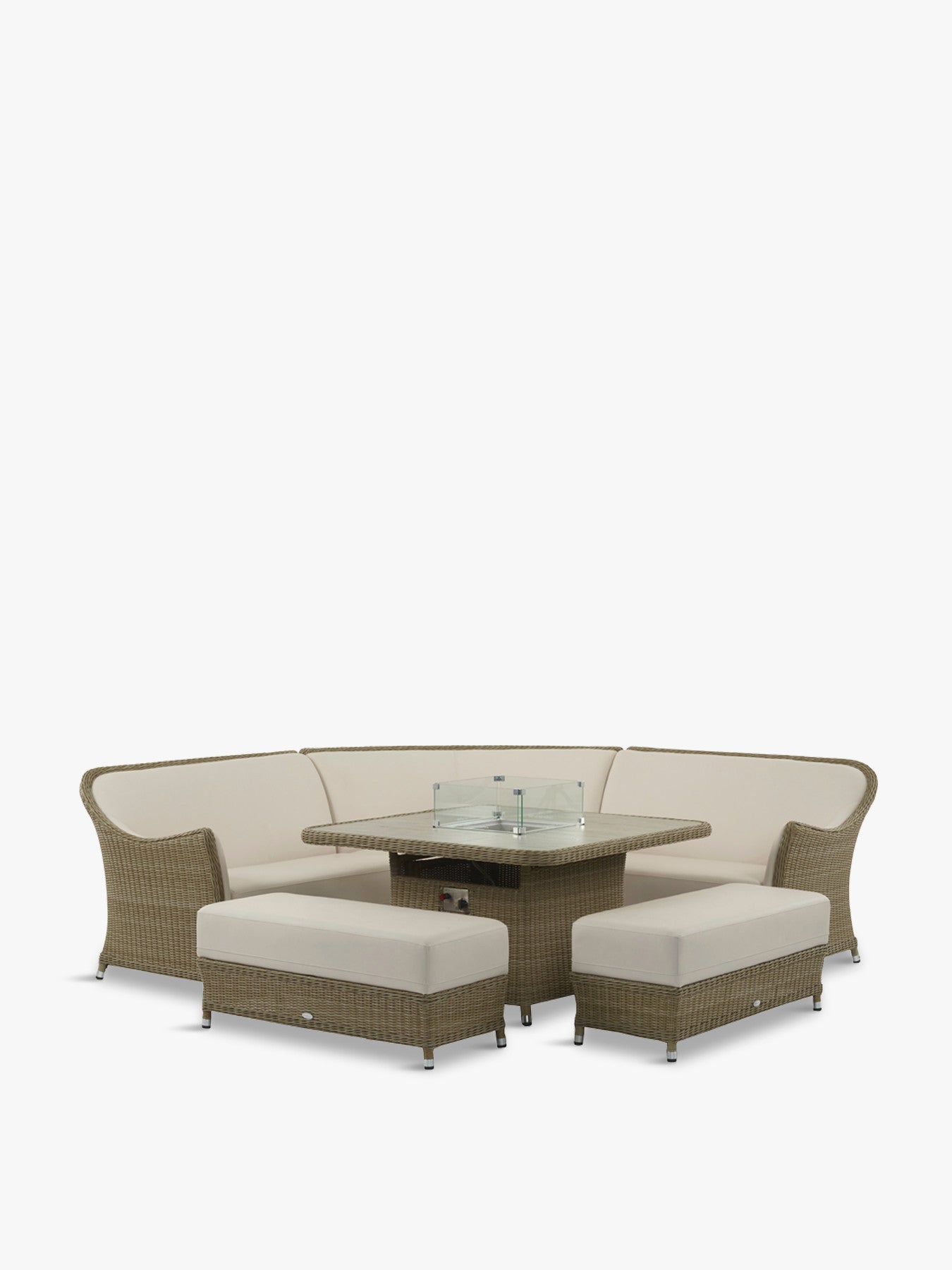 Monte Carlo Modular Sofa with Square Firepit Casual Dining