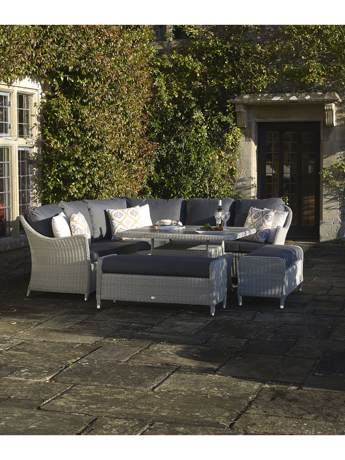 Monterey Modular Sofa Dining Table Set