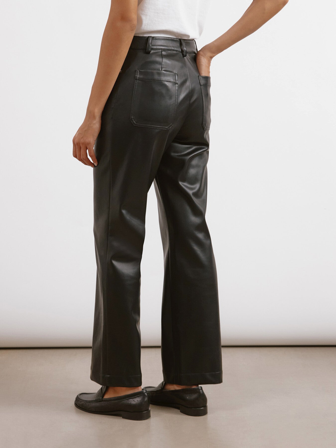 Faux Leather Jeans