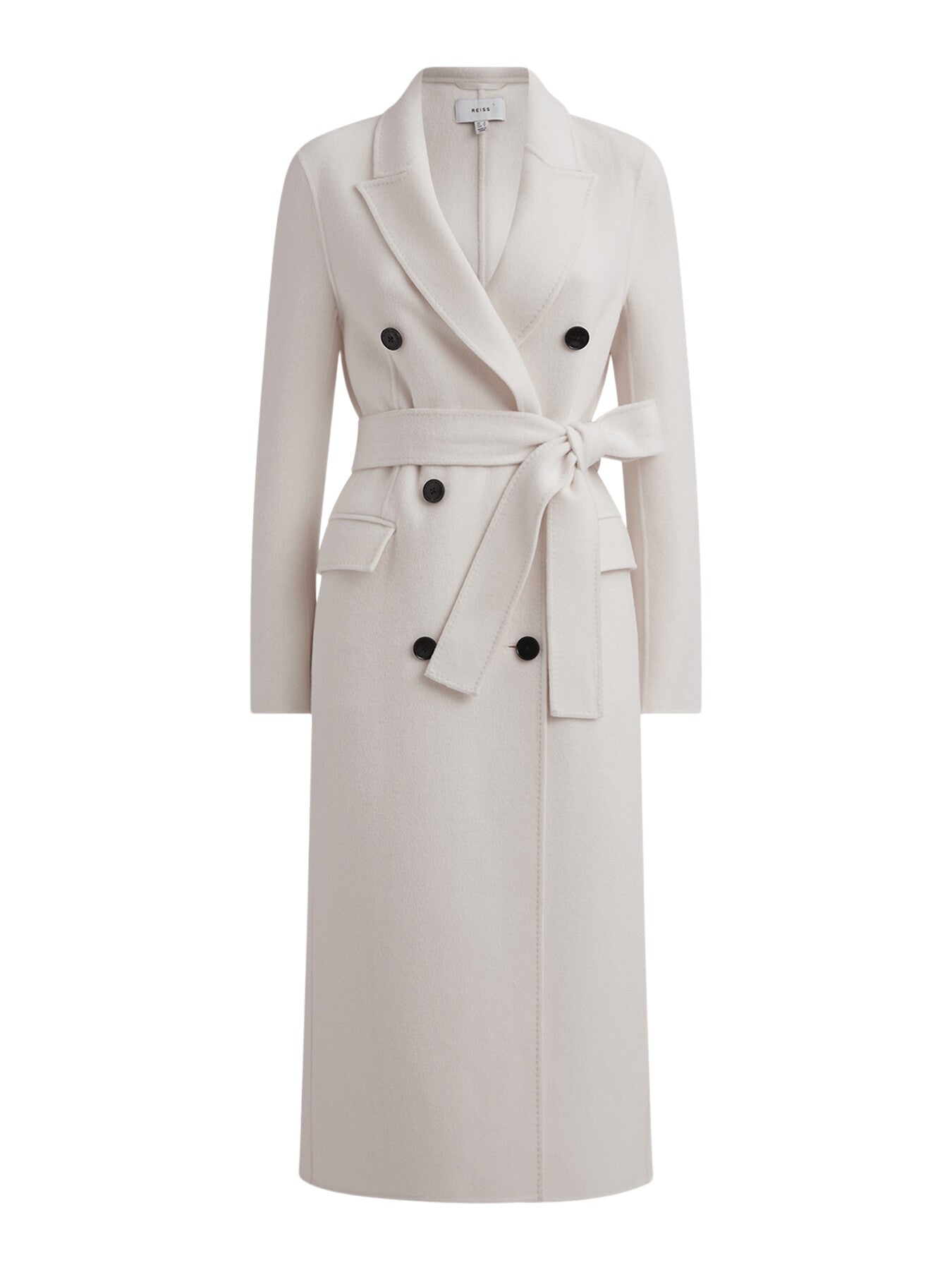 Arla Relaxed Wool Blend Blindseam Belted Coat