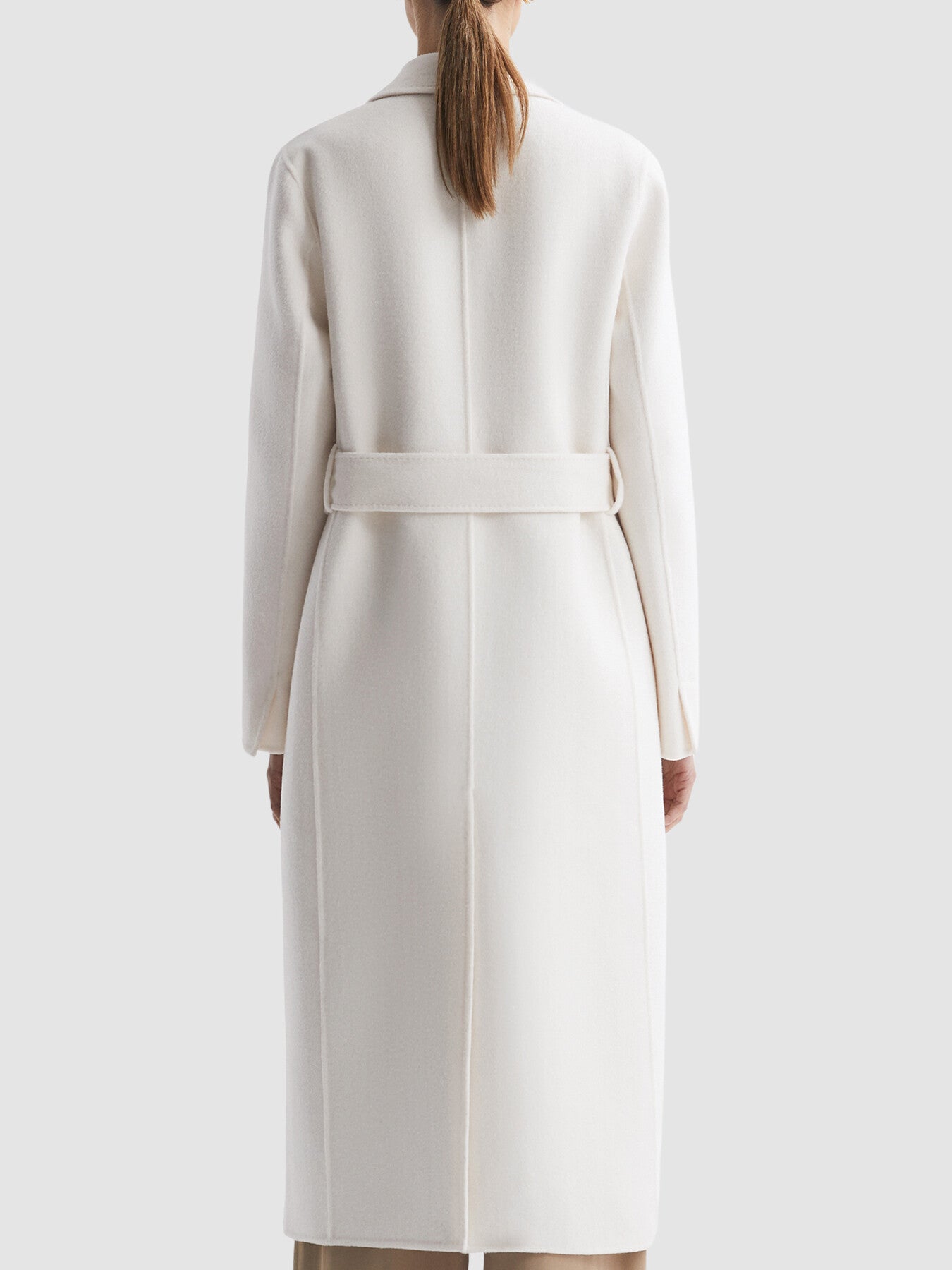 Arla Relaxed Wool Blend Blindseam Belted Coat