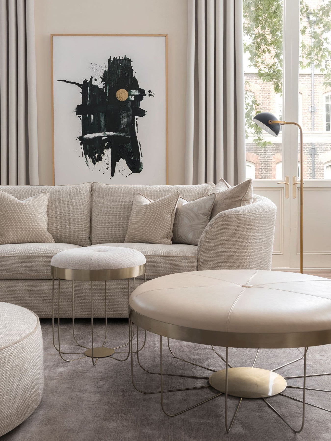Antibes Grand Classic Back Sofa with Scatte