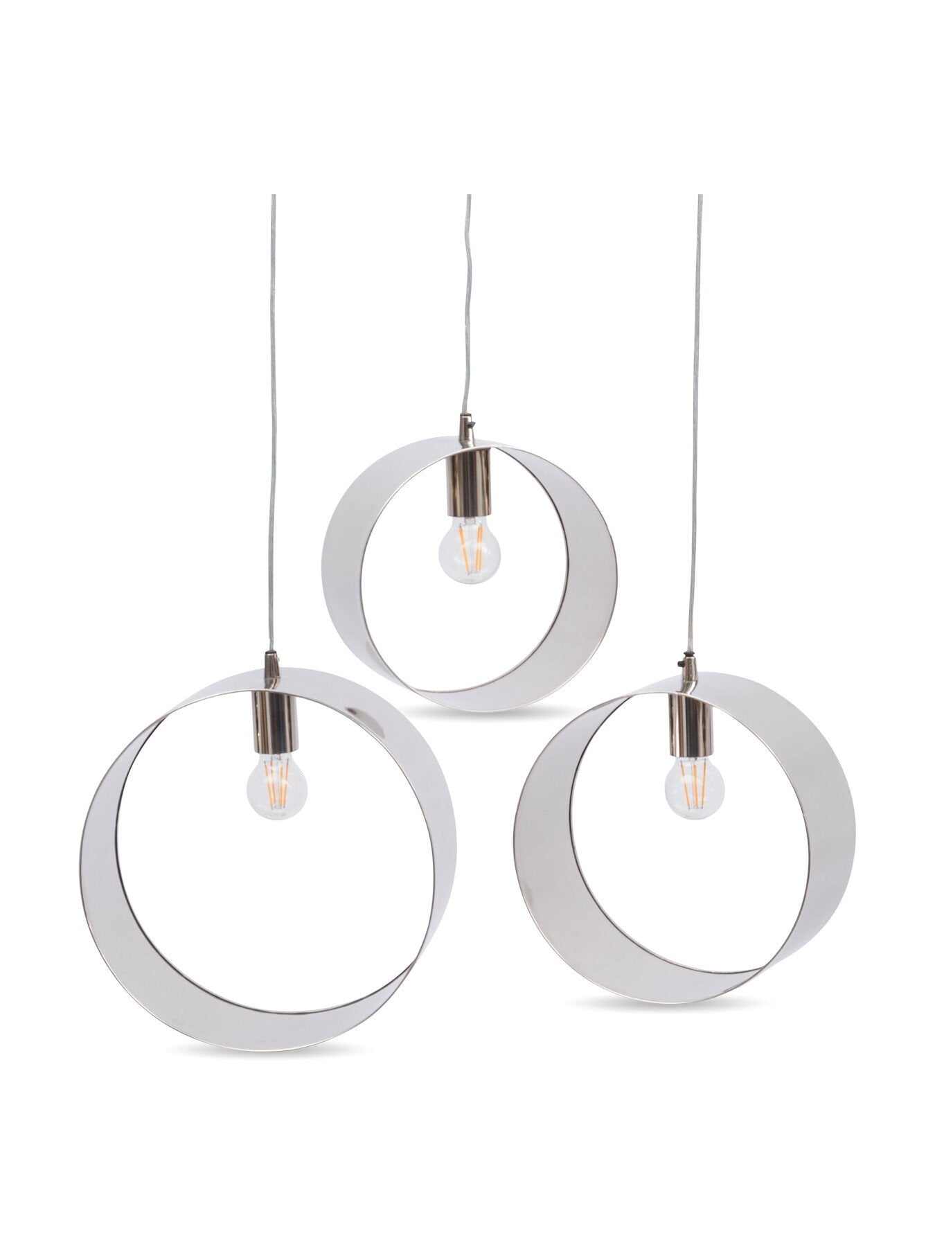 Ara Set Of 3 Ring Pendants E27 60W 3