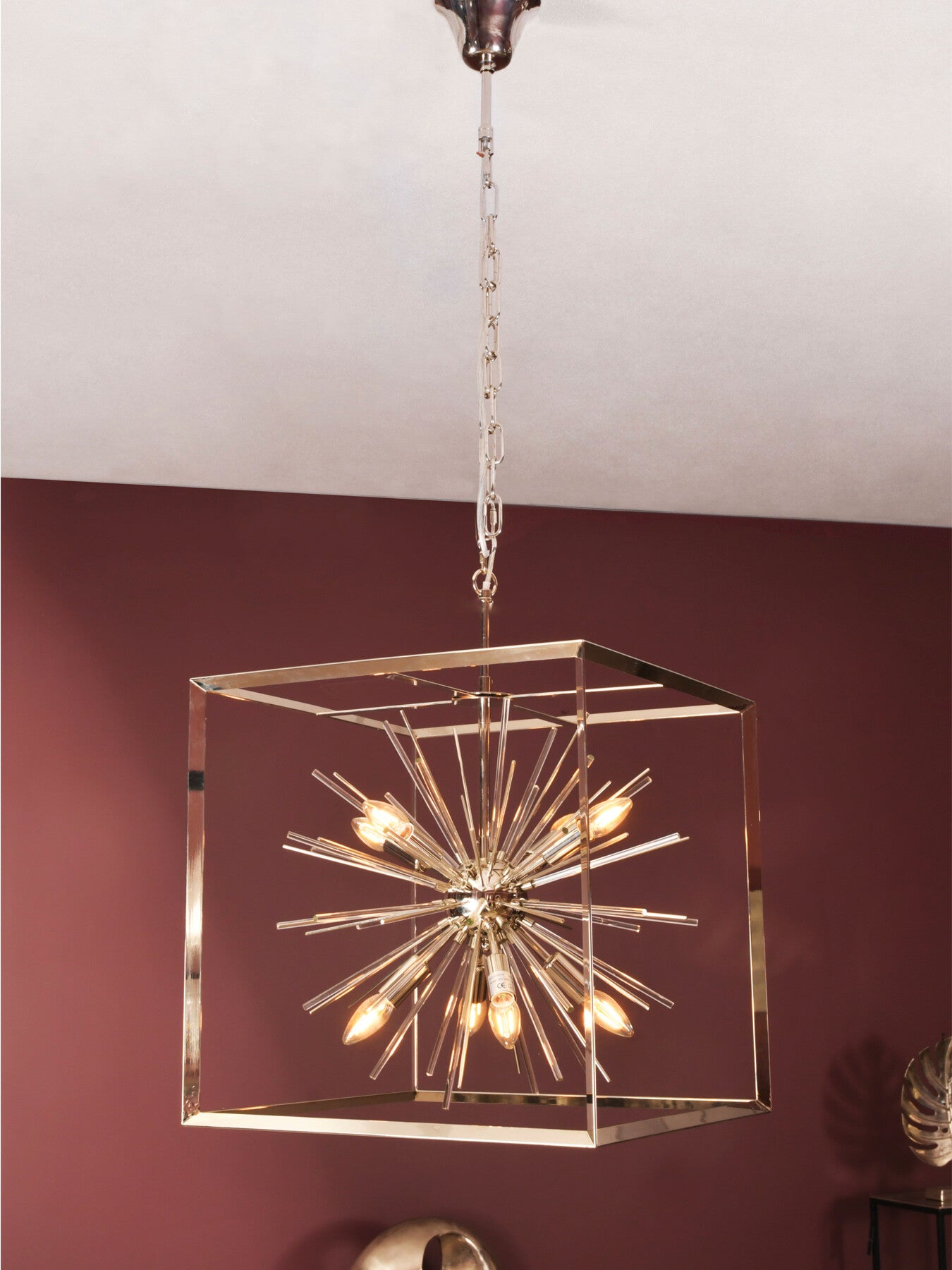 Large Starburst Chandelier E14 40W 8